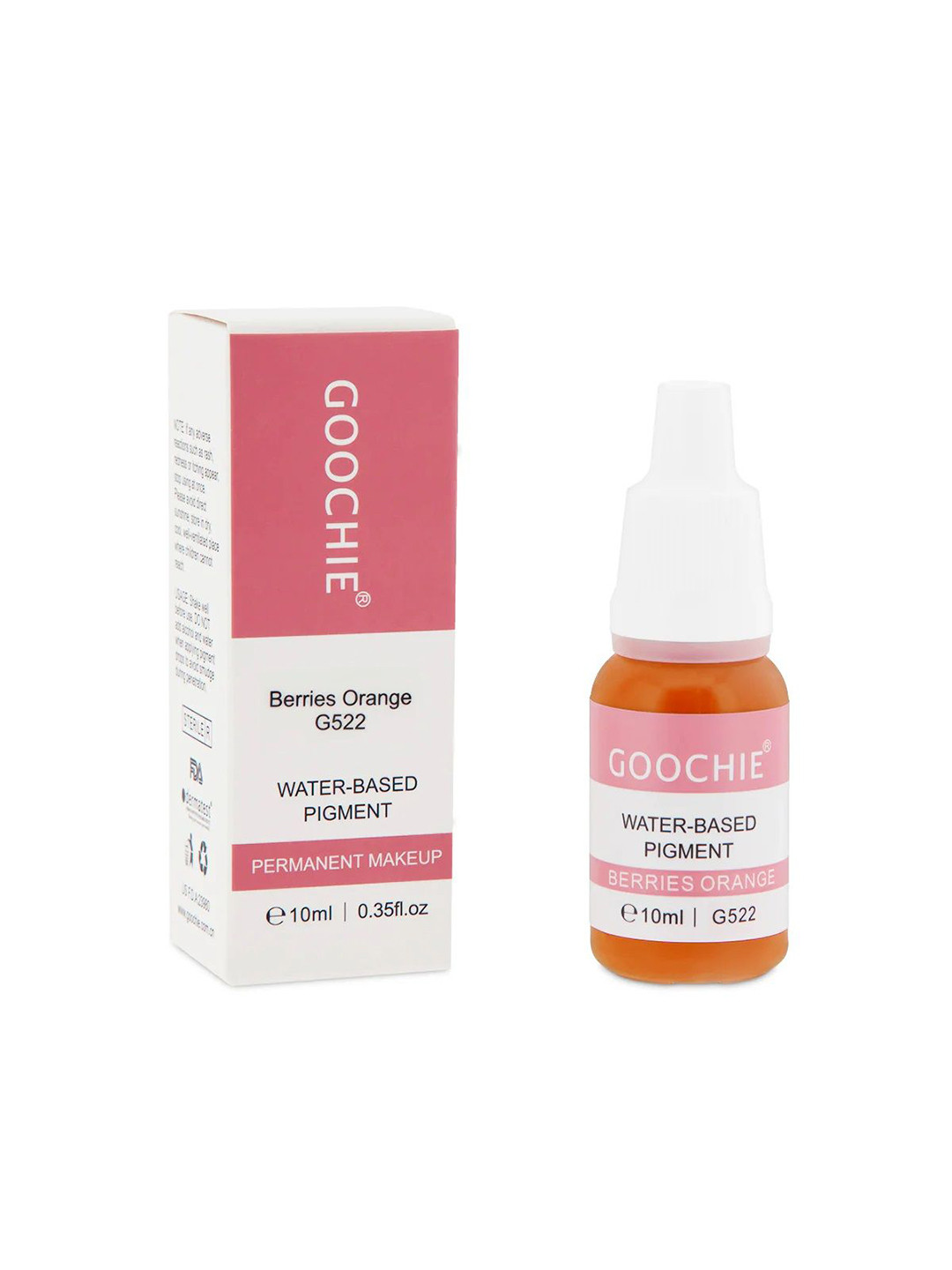 GOOCHIE Permanent Makeup Water-based Lip Pigment Tattoo Ink 10ml G522 Berries Orange