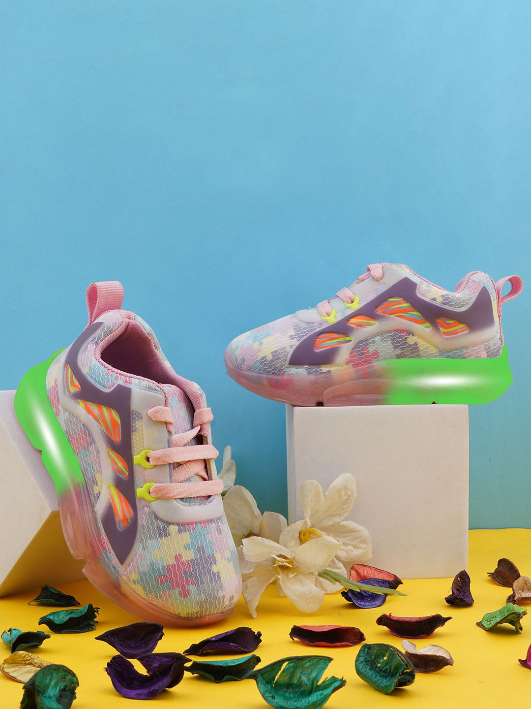 BAESD Unisex Kids Woven Design Sneakers