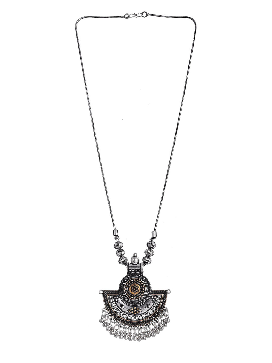 Sangria Oxidised Ethnic Necklace