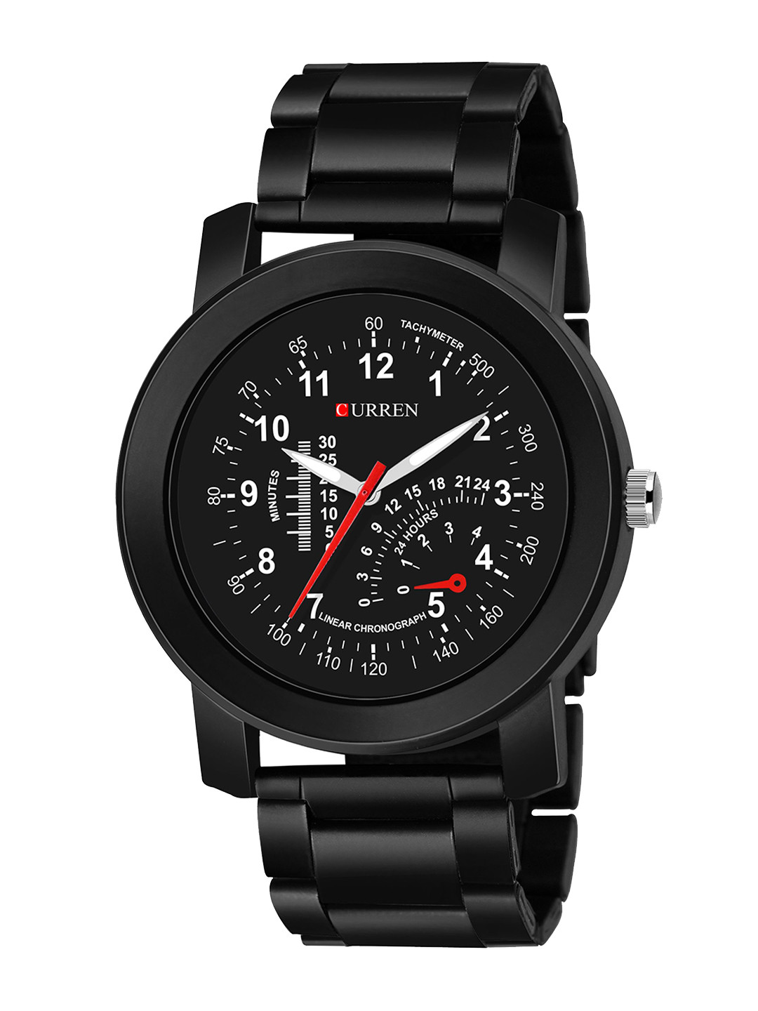 SWADESI STUFF Men Dial & Bracelet Style Straps Analogue Watch METAL BLACK 31B