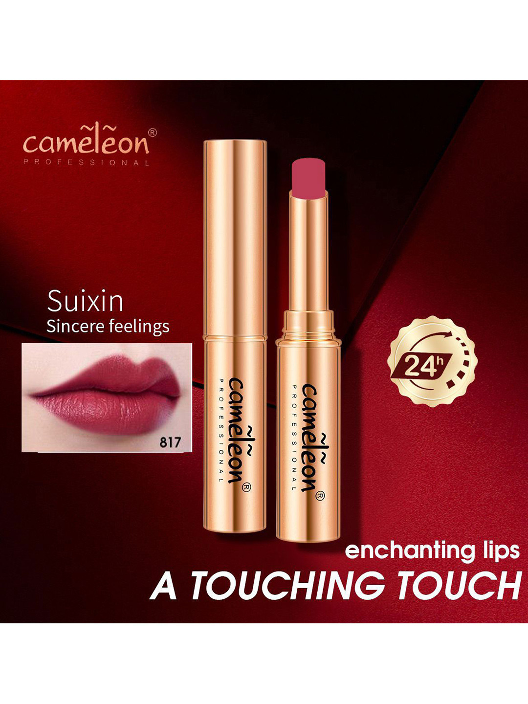 Cameleon Non Transfer Waterproof Lipstick 4 g - Shade 817