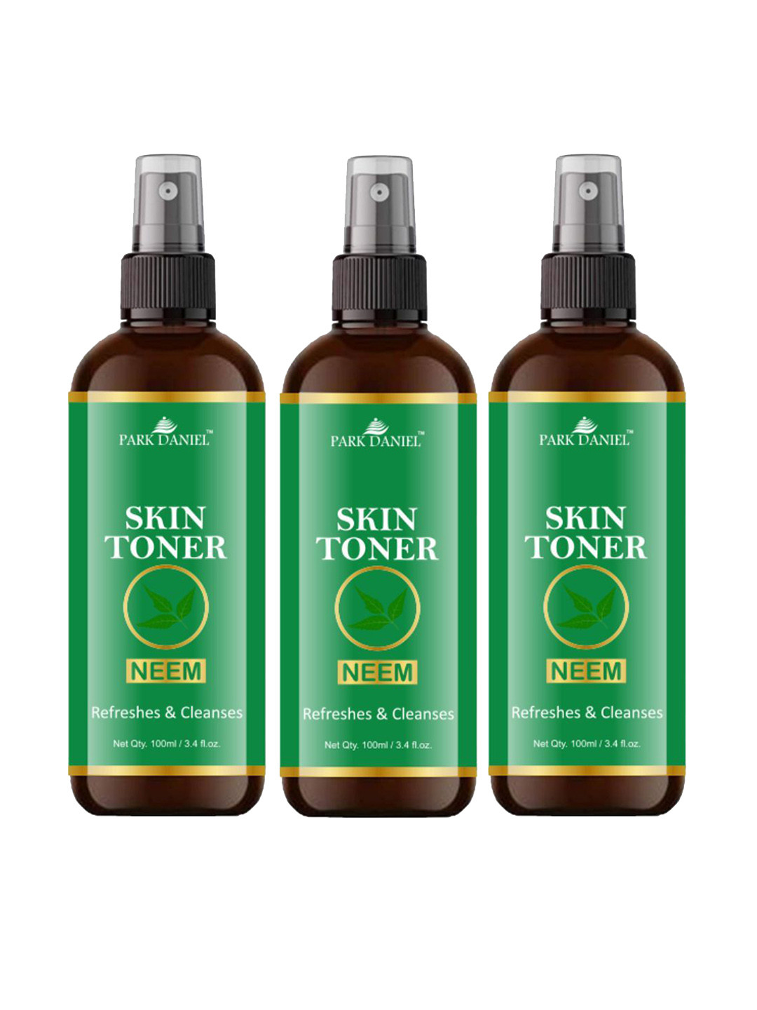 Park Daniel Set Of 3 Purify & Clear Skin Neem Toner - 100 ml Each
