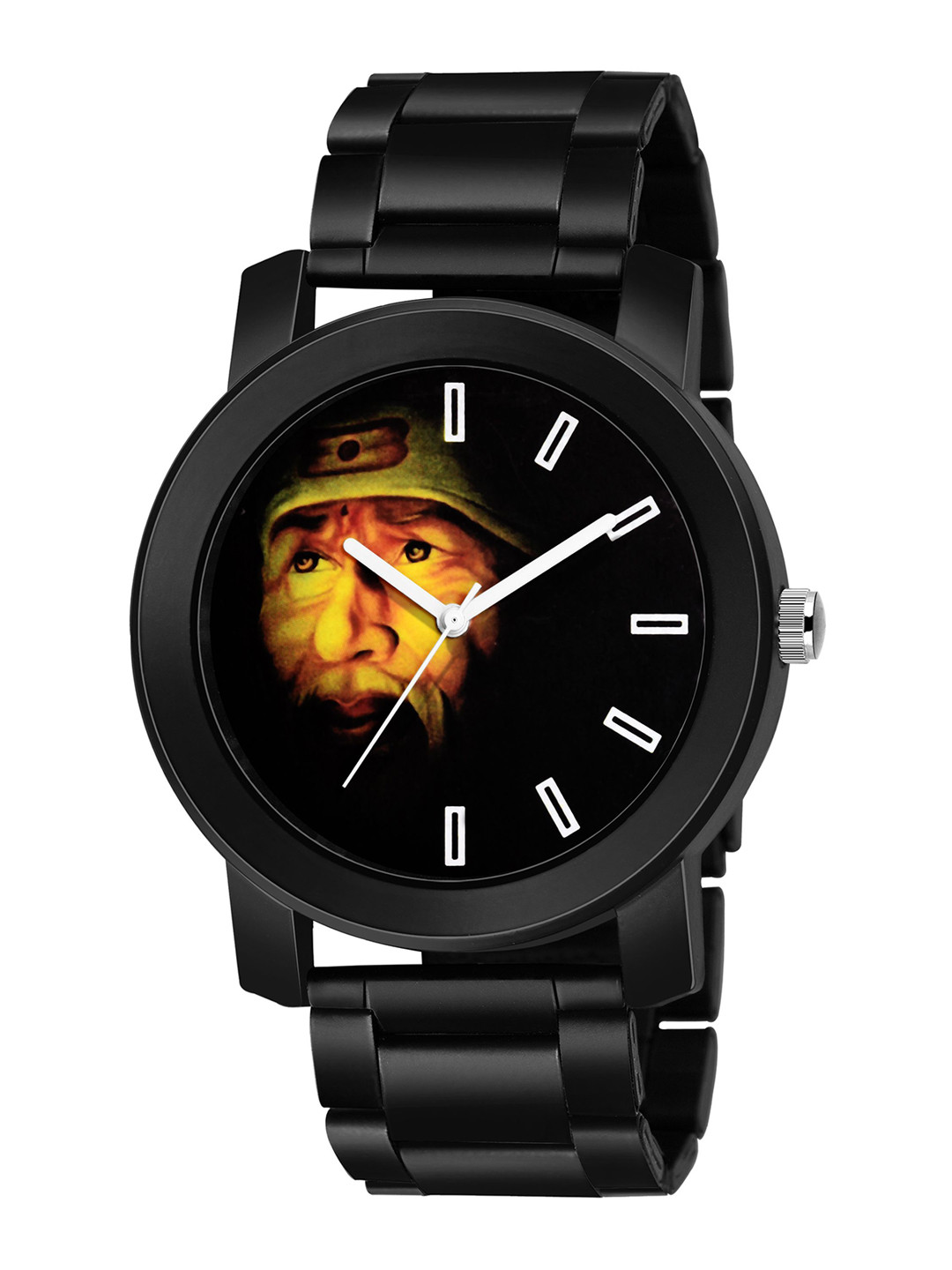 SWADESI STUFF Men Dial & Bracelet Style Straps Analogue Watch METAL BLACK 22B