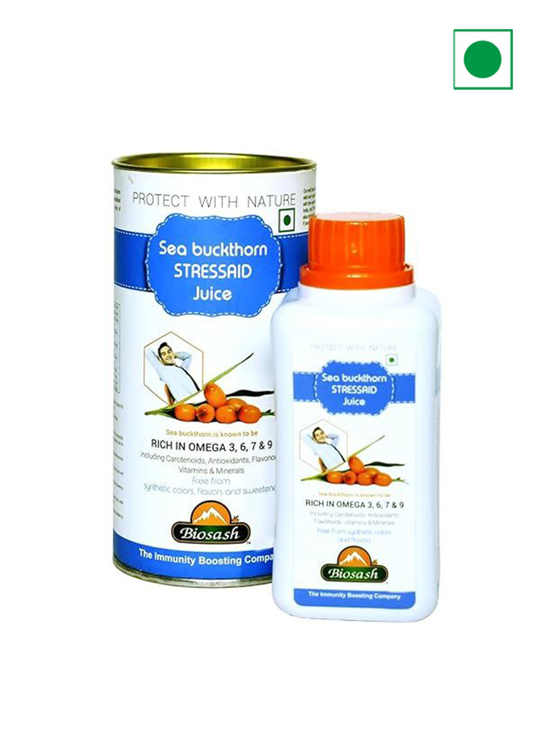 BIOSASH Sea Buckthorn Stressaid Juice with vitamin C - 250ml