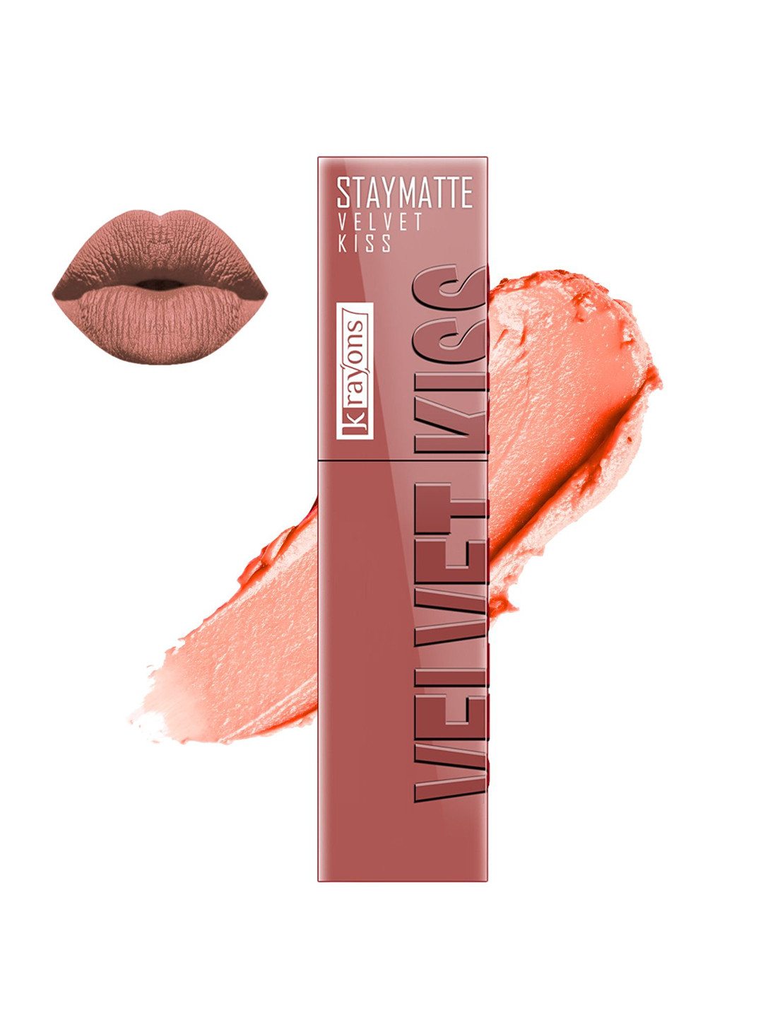 krayons Velvet Matte Non Transfer Liquid Lipstick - 3.5 ml Sheer Nude 05