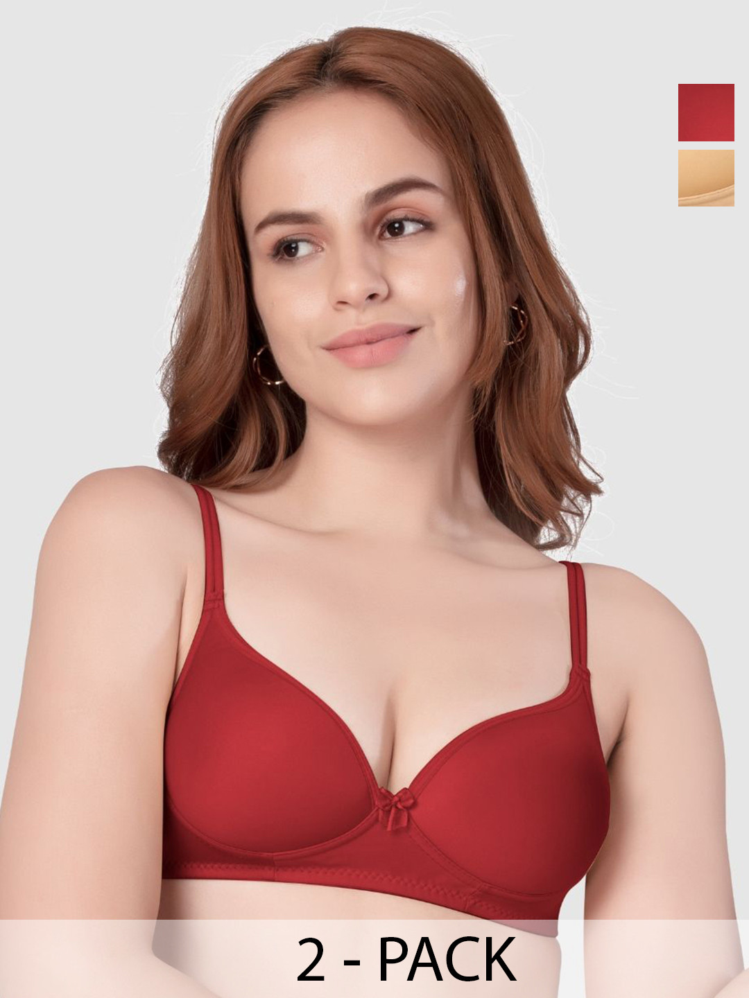 Daisy Dee Women Pack of 2  Full Coverage Lightly Padded and Non-Wired Bra