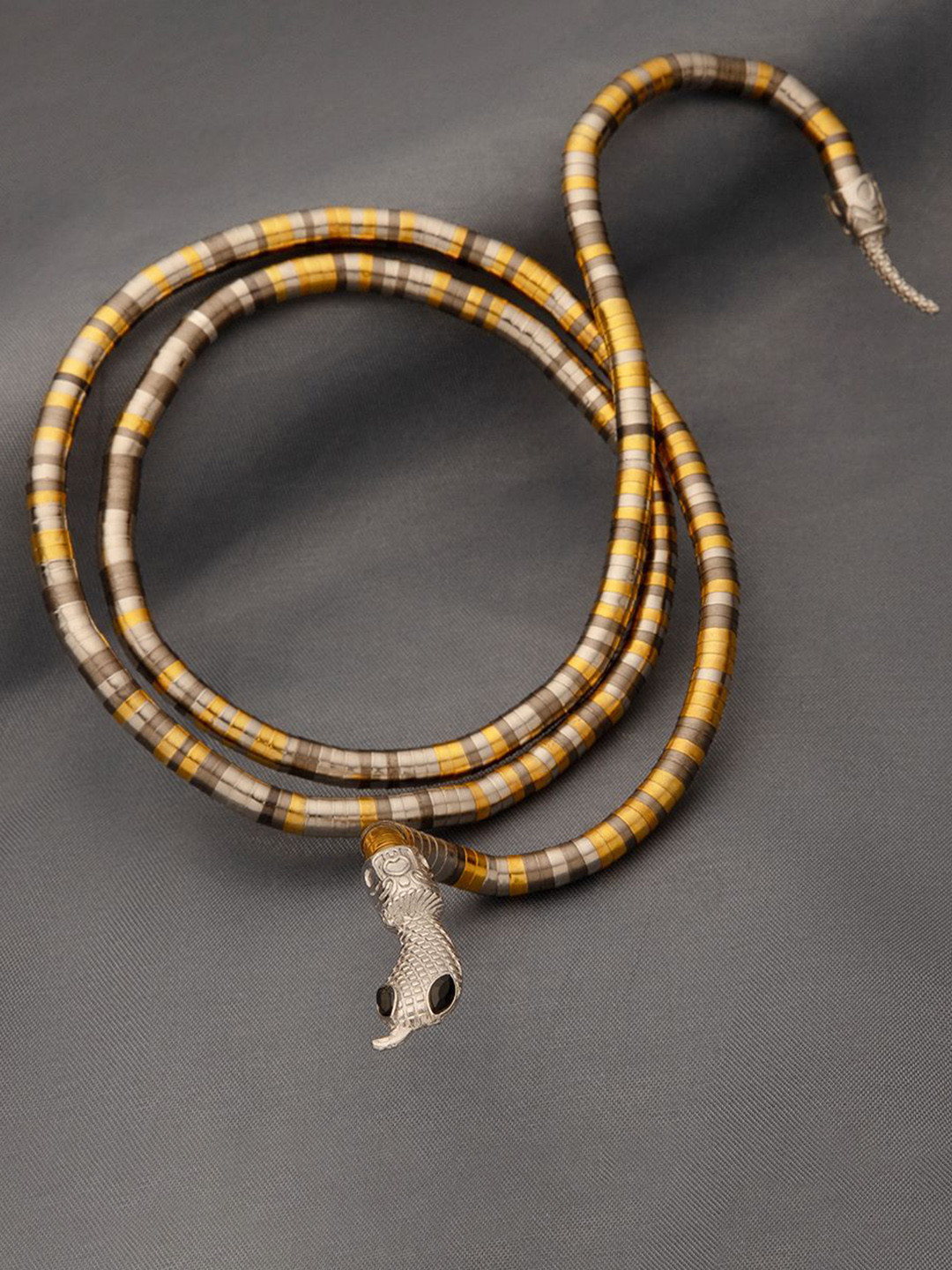 Maasha Adjustable Snake Wrap Bracelet & Necklace