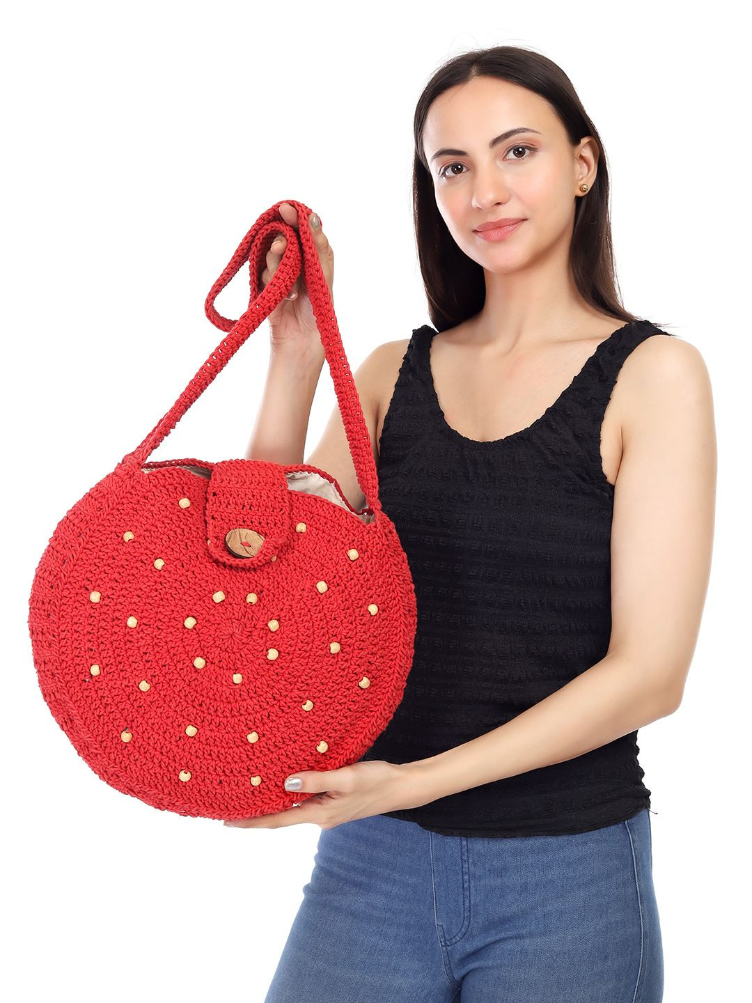 ITIHASIKALA United Urbane Crochet Cotton Crossbody Bag