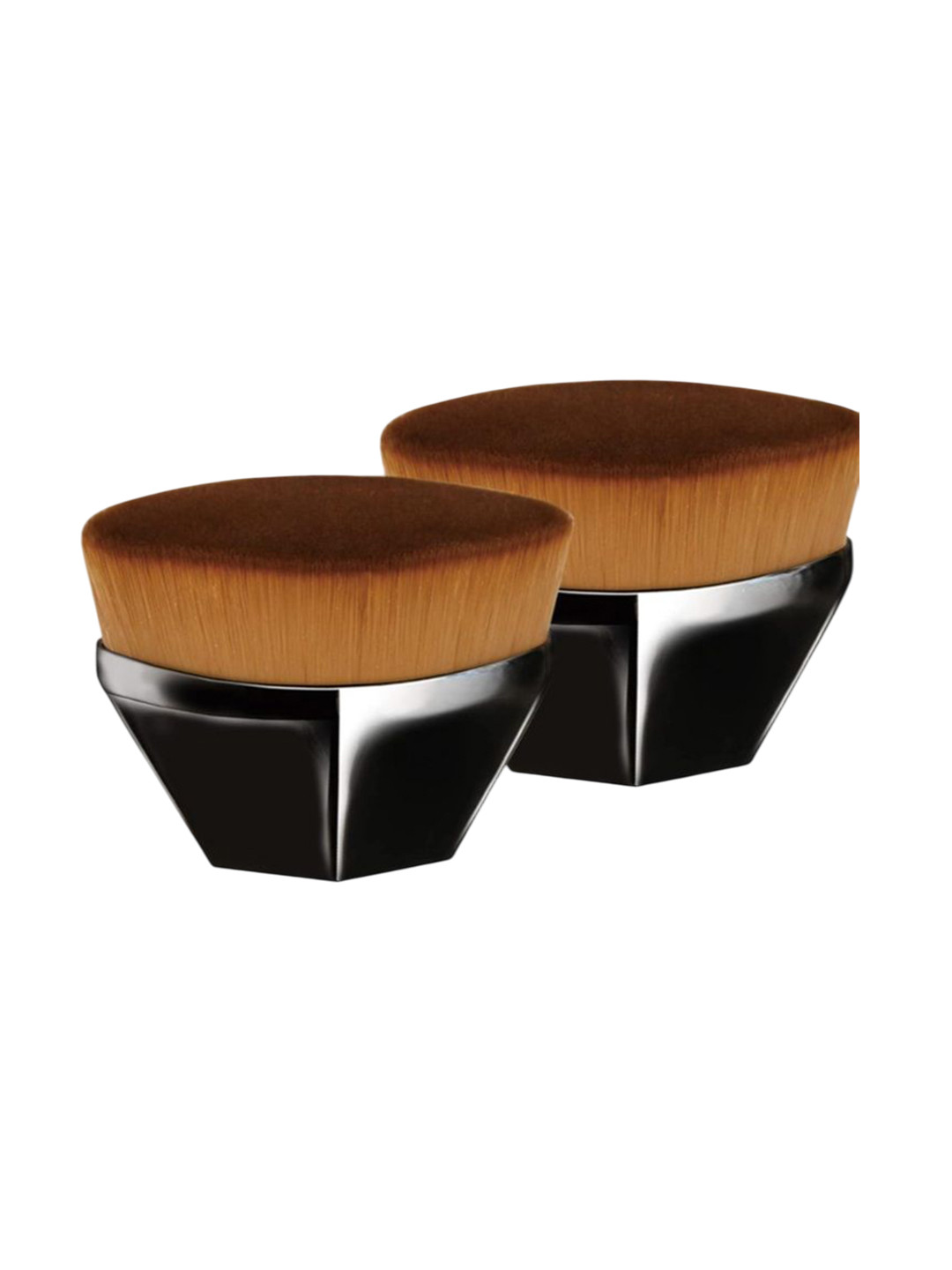 PURRPALAX Set Of 2 Professional Foundation Brush For Liquid, Cream & Powder With Case