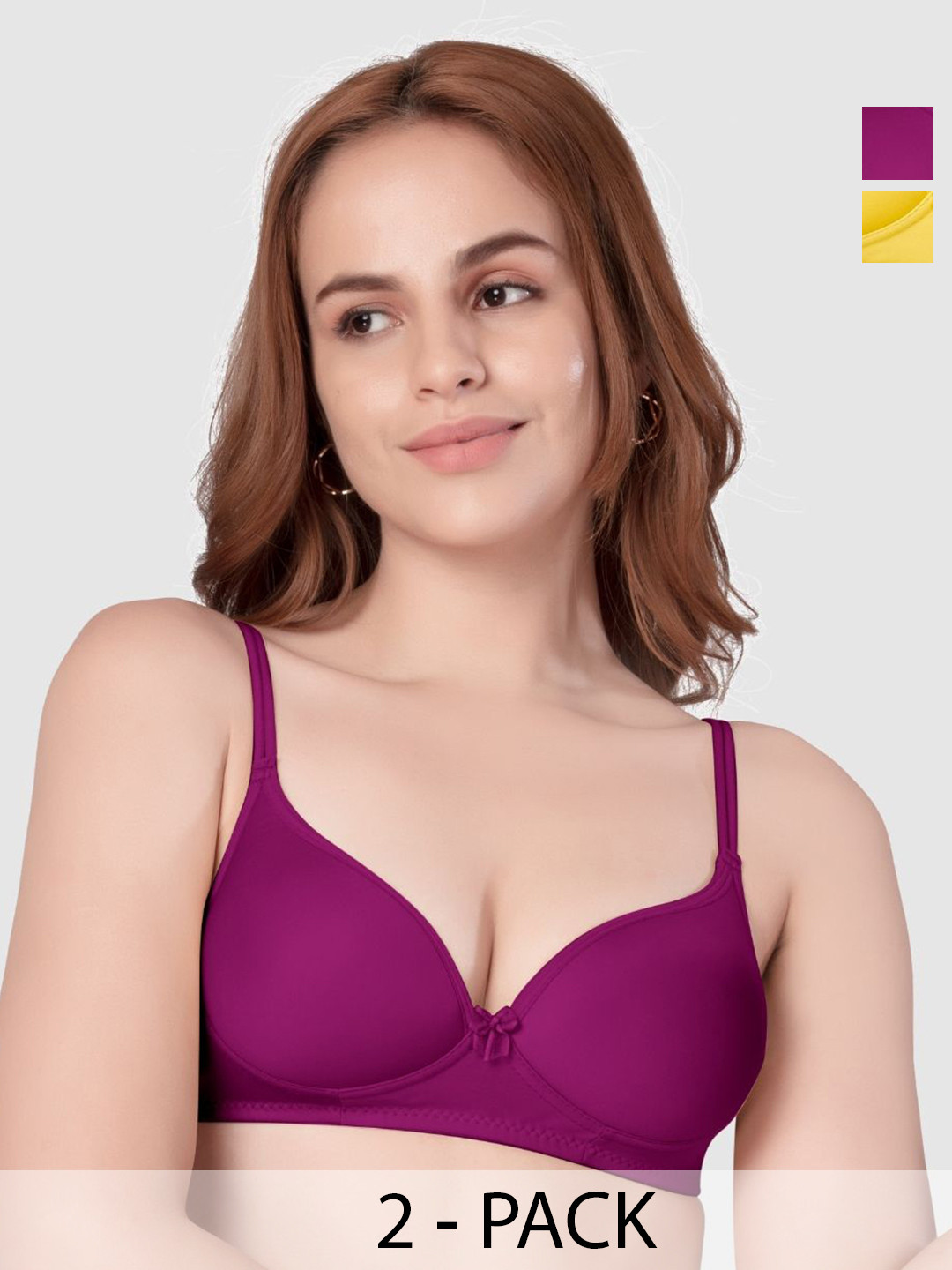 Daisy Dee Nkwi Pack of 2  Full Coverage Lightly Padded Seamless Bra