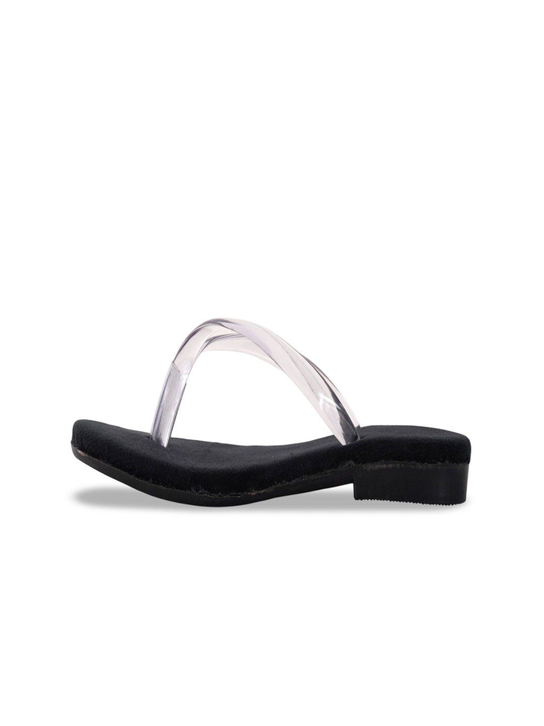 Zoyi Women Solid Open Toe V-Shape Flat