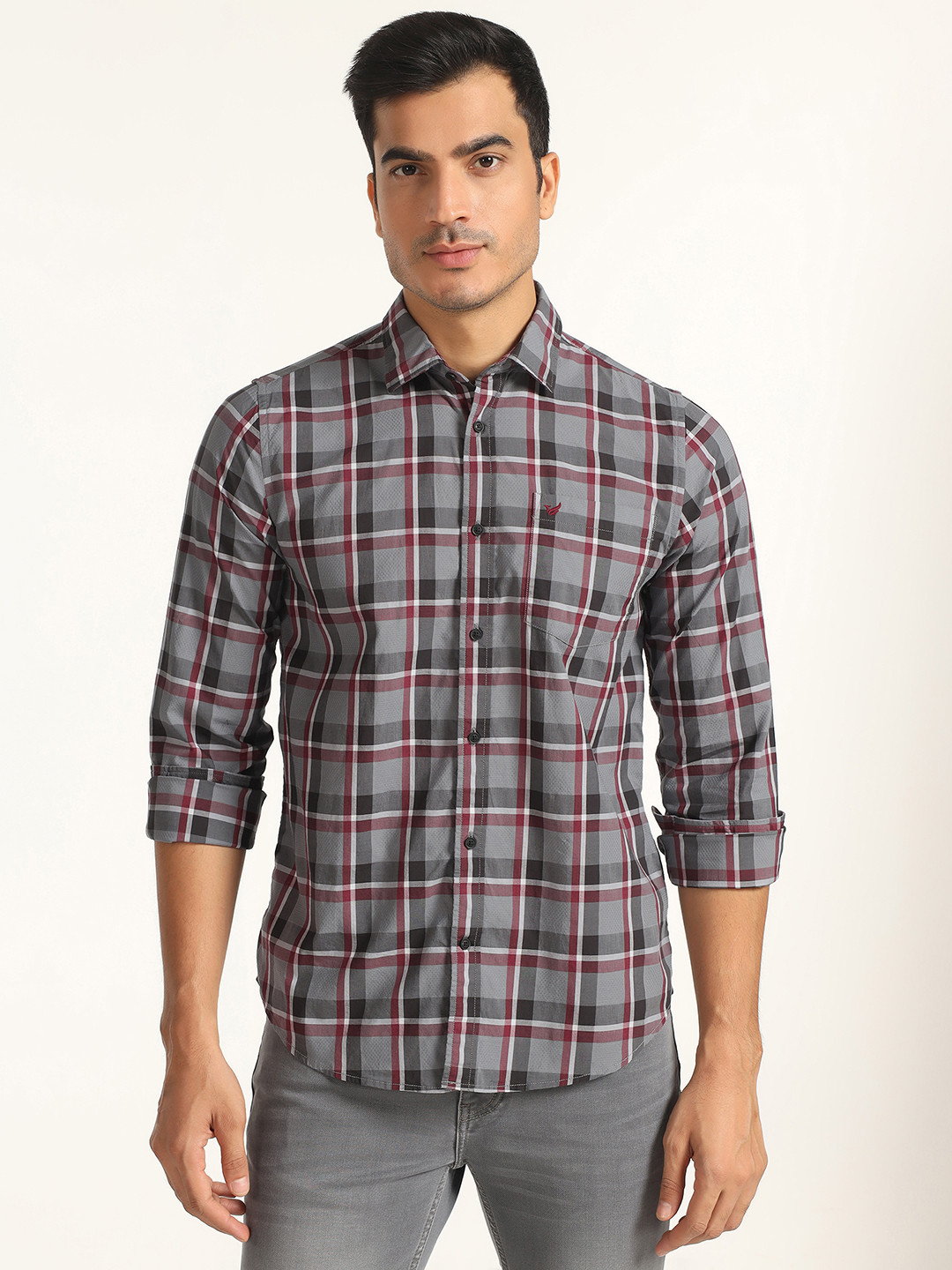 Blackberrys Slim Fit Checked Shirt