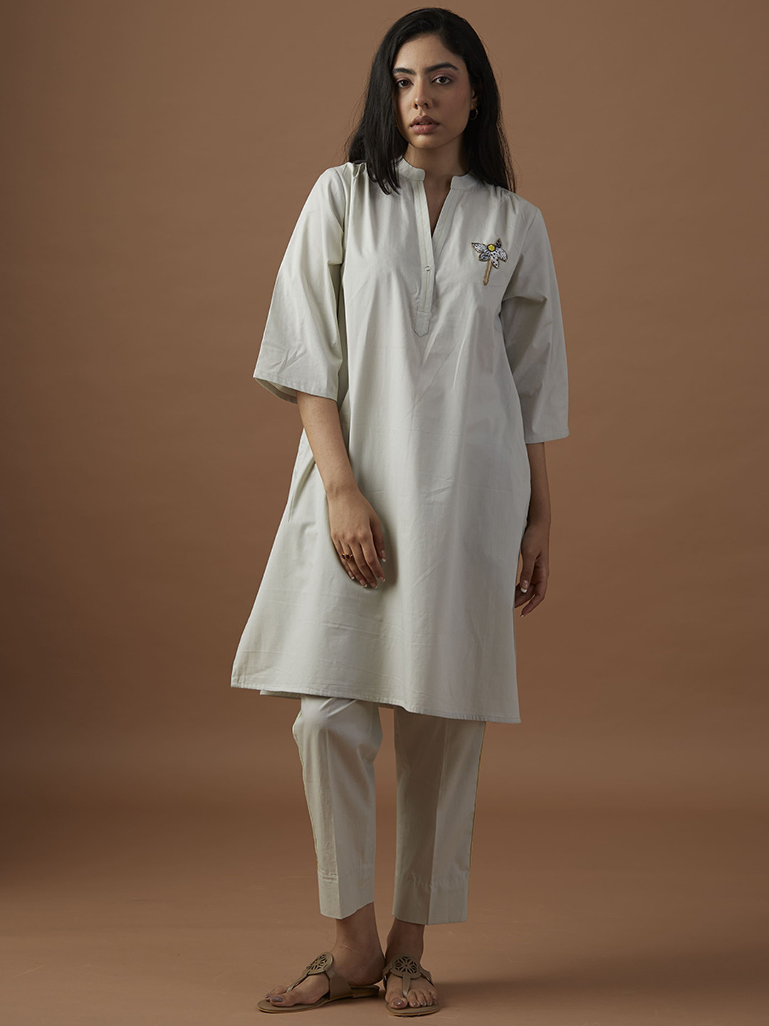 Raas by Ekta Flaunt Every Shade of Yourself Embroidered Top With Trouser Co-Ords