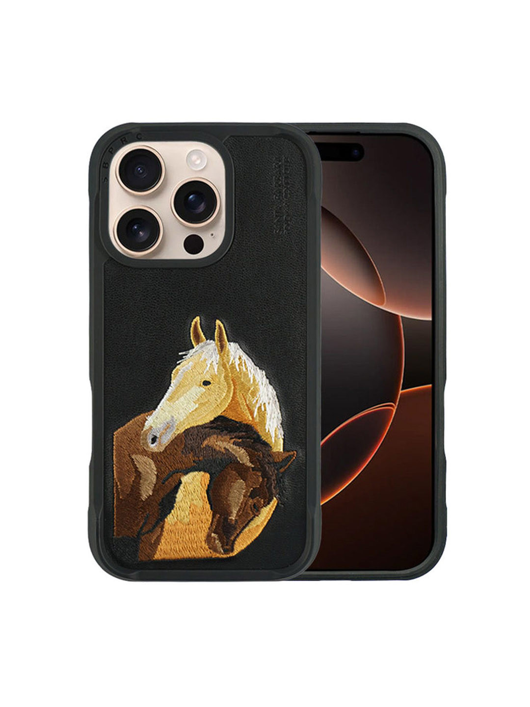 TREEMODA Quirky embroidery iPhone 16 Pro Max Back Case Mobile Accessories