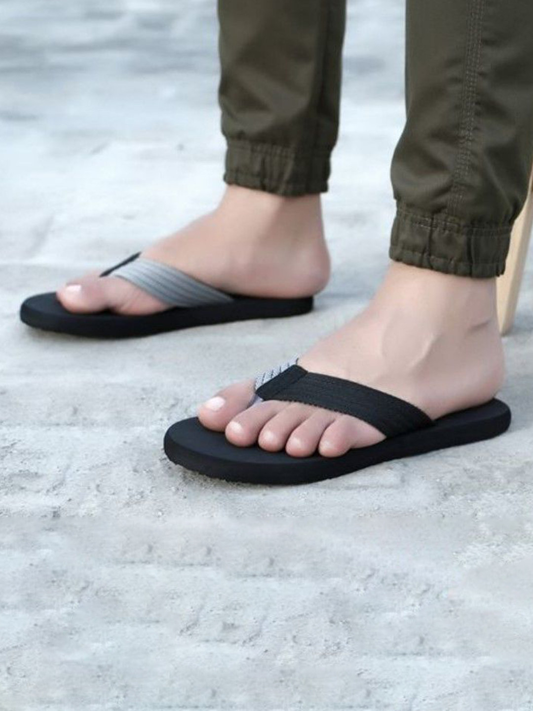 Gripsy Men Printed EVA Slip On Open Toe  Thong Flip-Flops