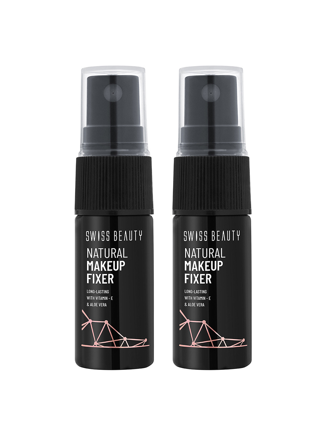 SWISS BEAUTY Set Of 2 Natural Makeup Fixer With Vitamin E & Aloevera - 10ml Each