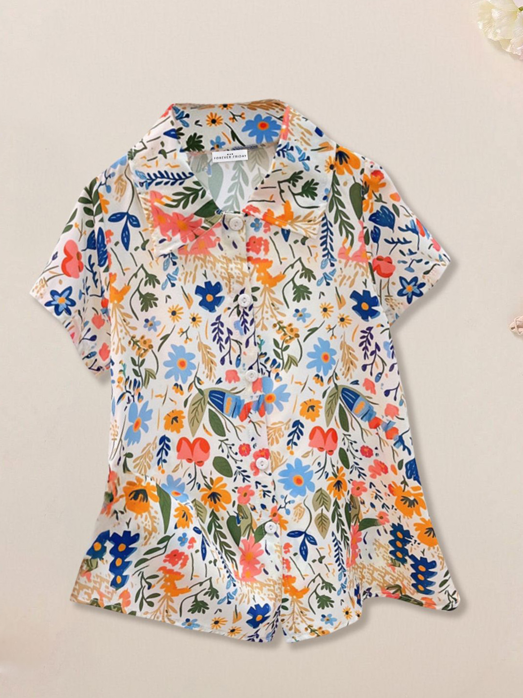 FOREVER FRIDAY Girls Floral Printed Shift Dress