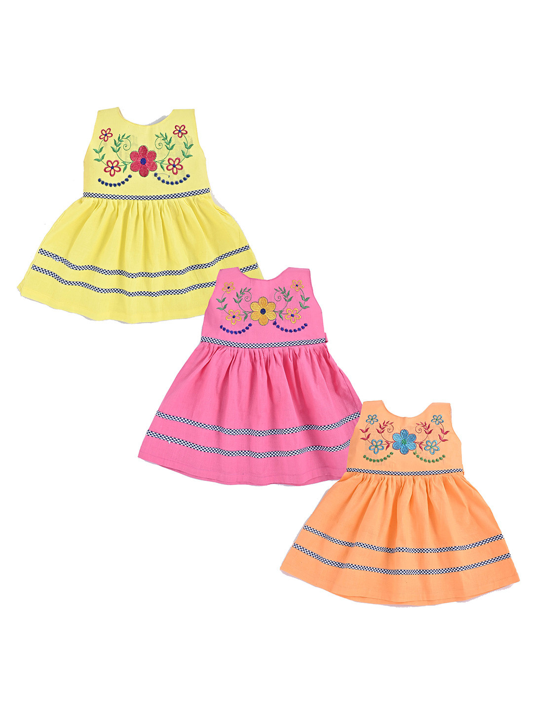 NFashion Girls Pack of 3 Fit & Flare Dress