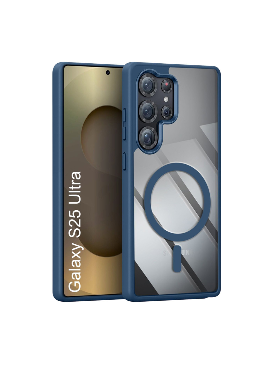 Luxury Kase Solid Mag-Safe Samsung Galaxy S25 Ultra 5G Back Case Mobile Accessories