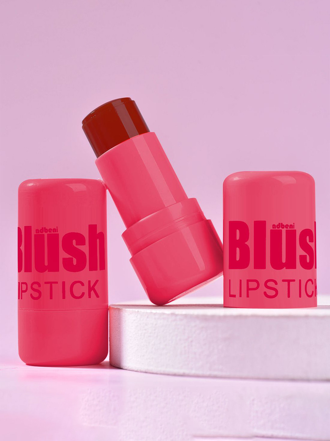 Adbeni Waterproof Matte 3-In-1 Eyes Cheek & Lip Blush Lipstick -5g - Shade -02