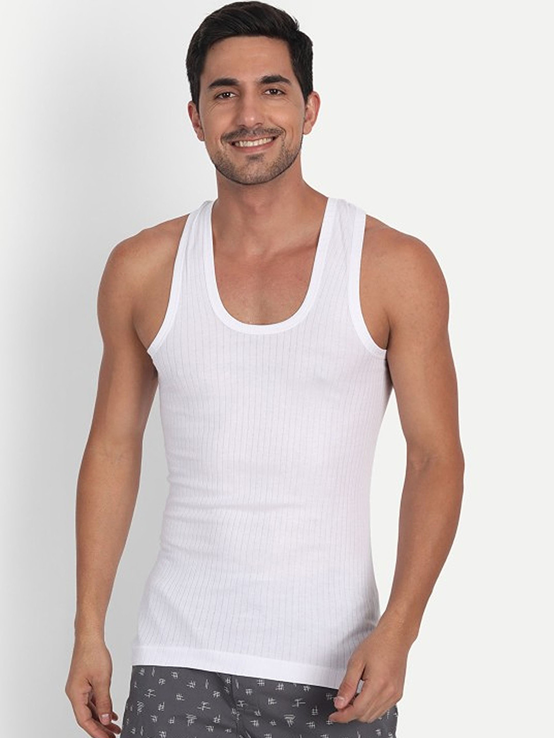 CAVENDERS Men Pack Of 5 Pure Cotton Undershirt Vests White Premium quality Dno-v469st