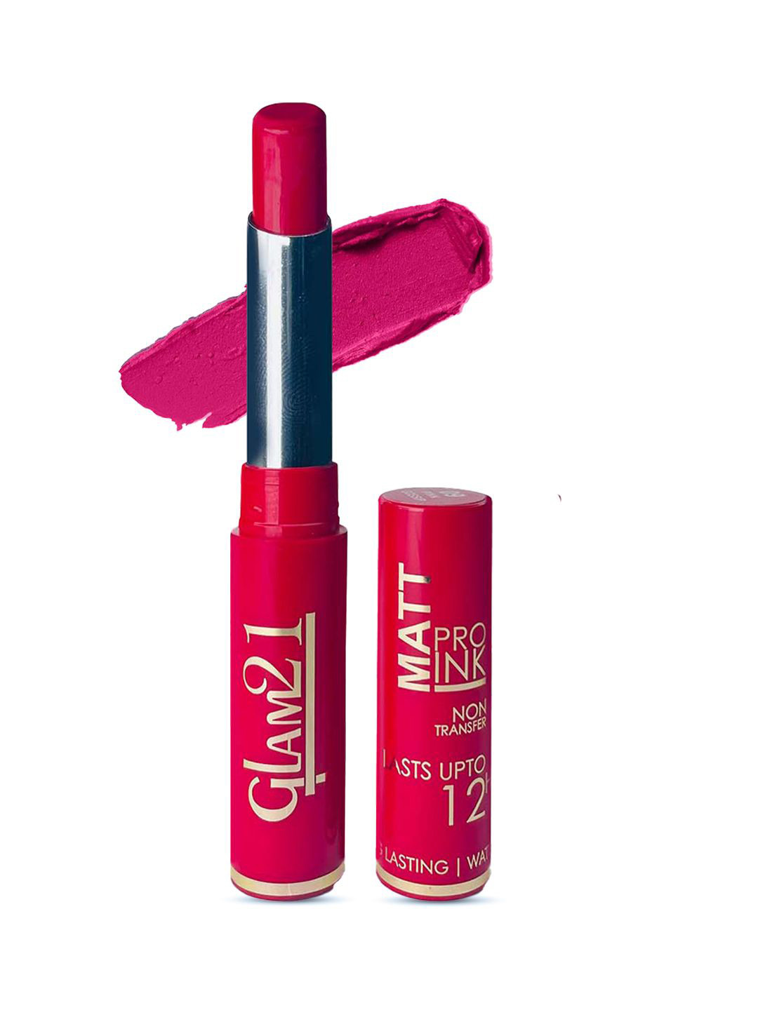 GLAM21 Matte Pro Ink Non Transfer Lipstick 3g-  Flaming Fuchsia 08