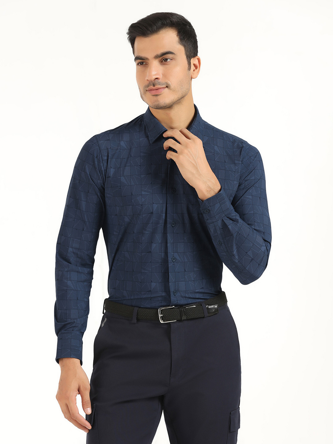 Blackberrys Men Solid Techpro Formal Trouser