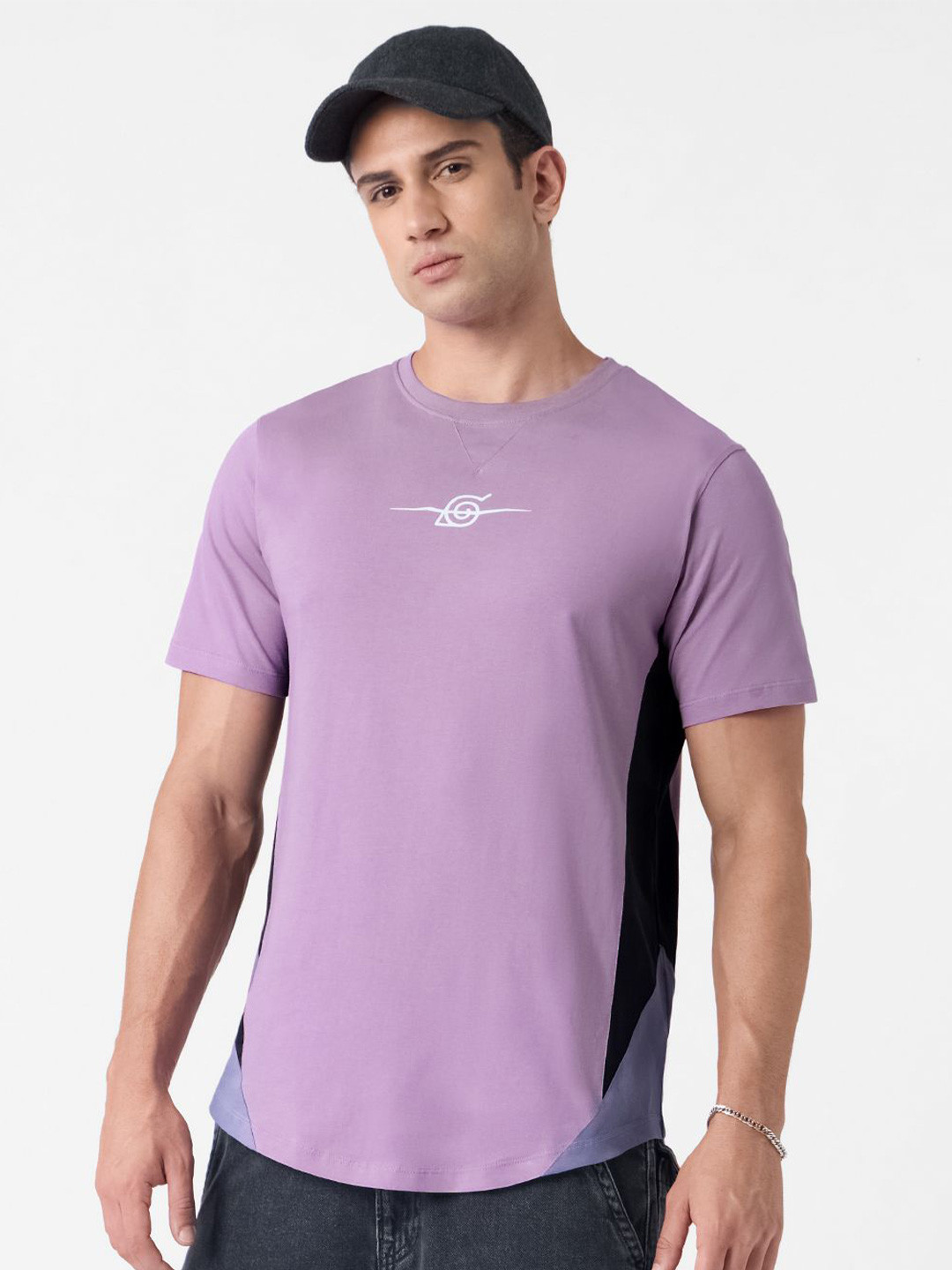 The Souled Store Naruto Shippuden Sasuke Graphic Printed Pure Cotton T-Shirt