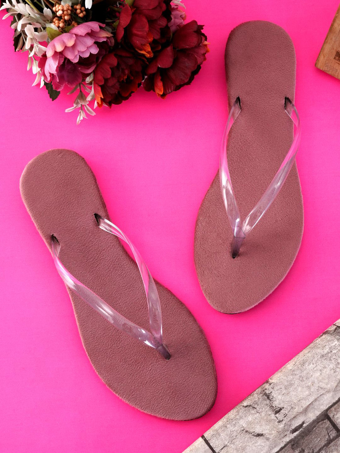 Zoyi Women No Back Strap Open Toe Flats