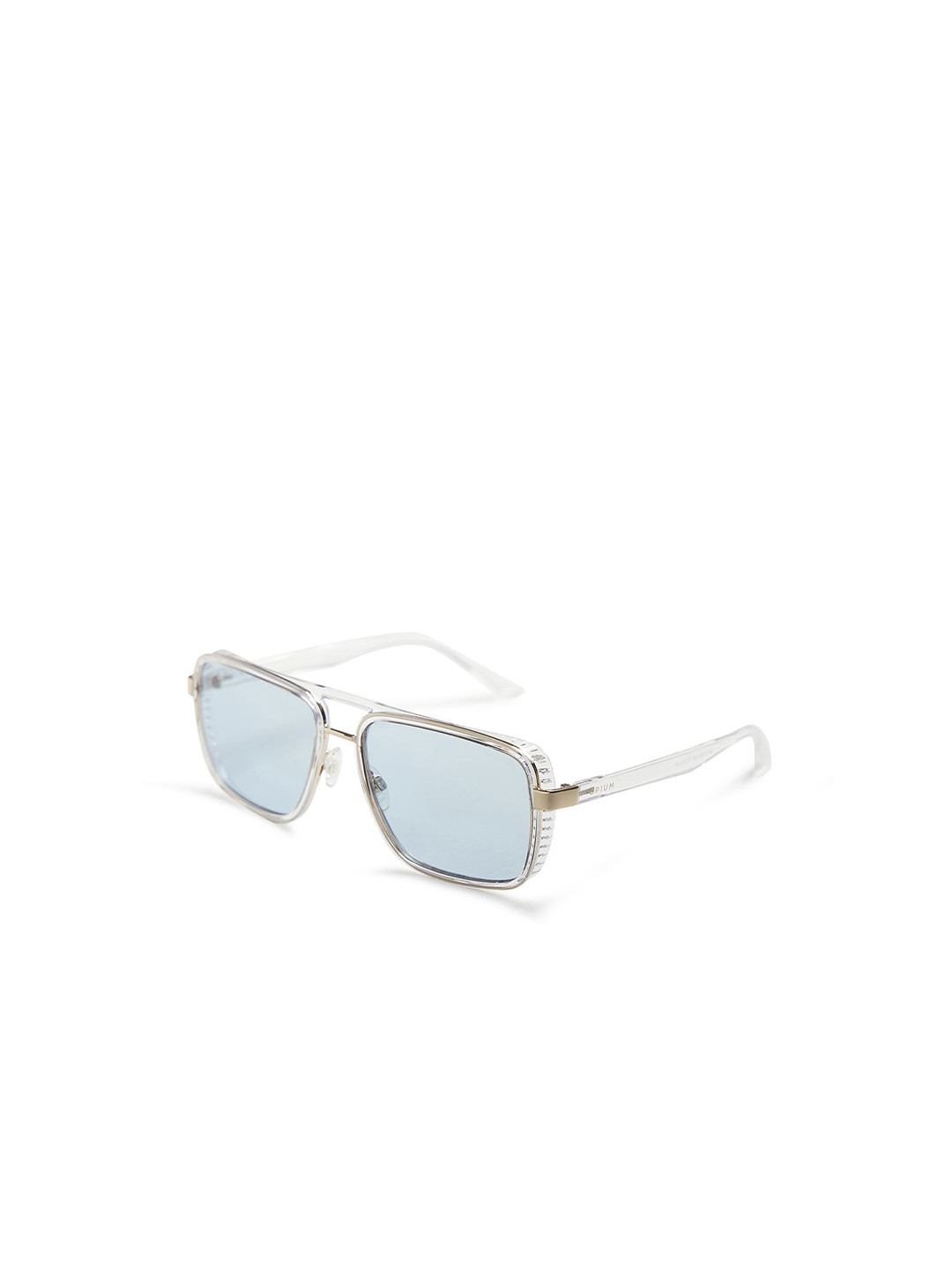 OPIUM Gold With Crystal Navigator UV Protection Plastic Sunglasses for Men