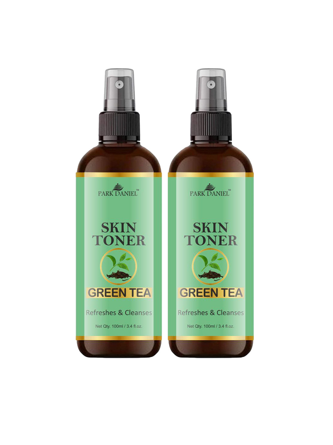 Park Daniel Set Of 2 Clarifying Green Tea Face Toner Pore-Tightening - 100 ml Each