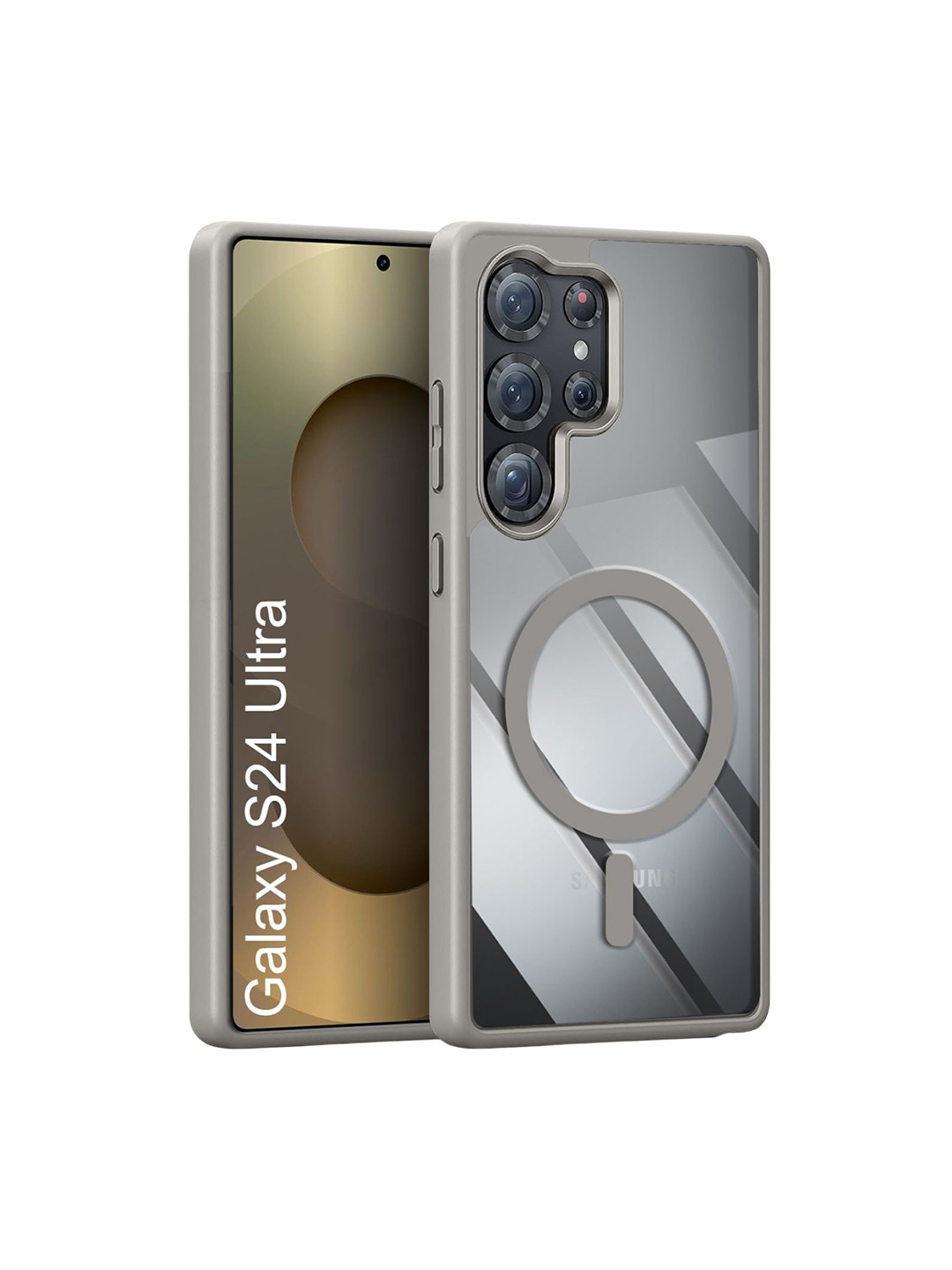 Luxury Kase Transparent Samsung Galaxy S24 Ultra 5G Impact Resistant Back Case