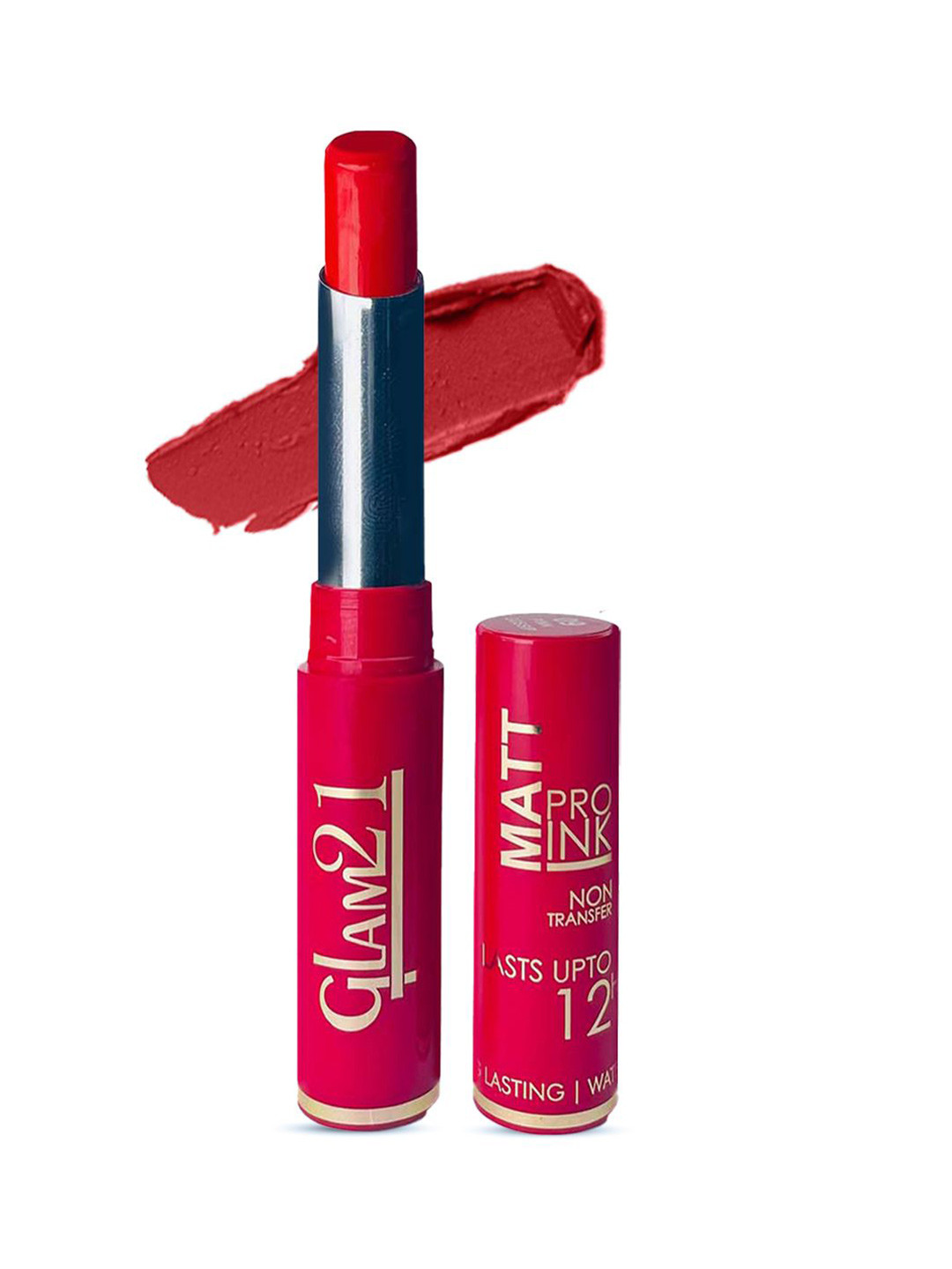 GLAM21 Matte Pro Ink Non Transfer Lipstick 3g-  Red Carrot-02