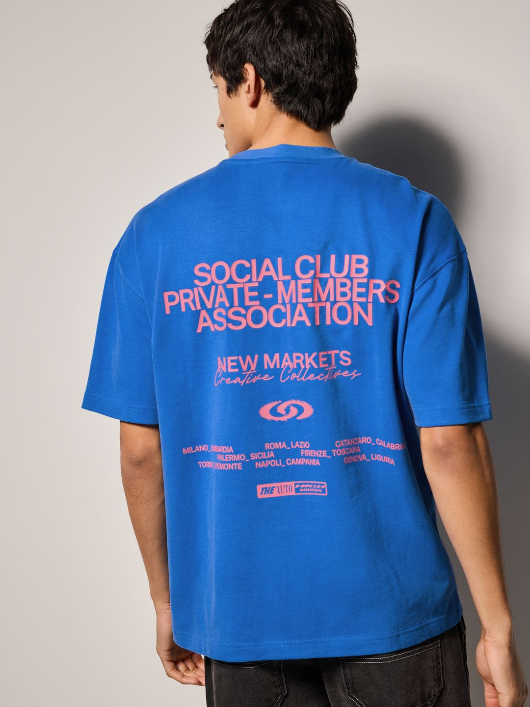 NEXT Typography Printed Neck Drop-Shoulder Sleeves Pure Cotton Relaxed Fit T-shirt