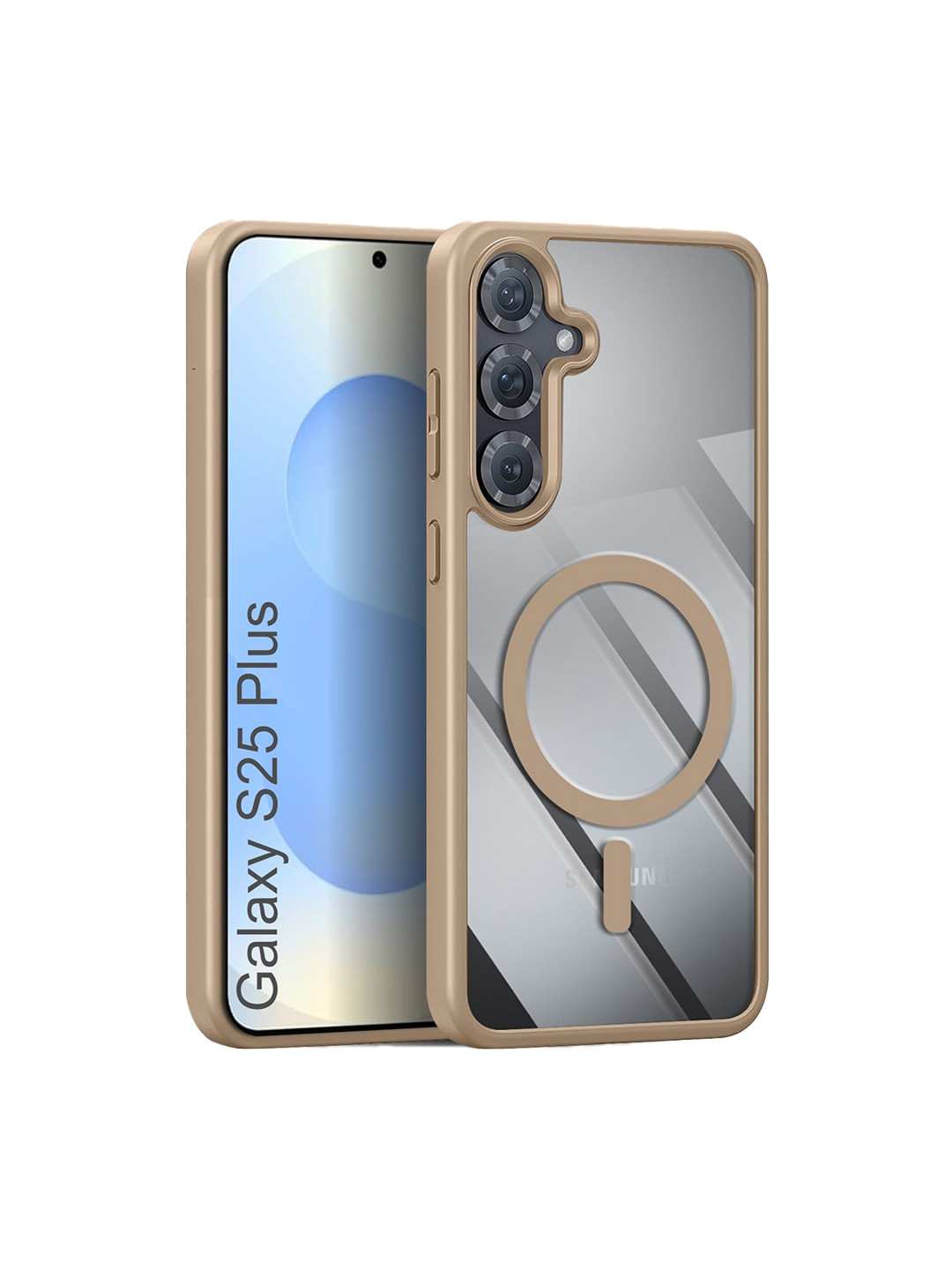 Luxury Kase Transparent Samsung Galaxy S25 Plus 5G Impact Resistant Back Case