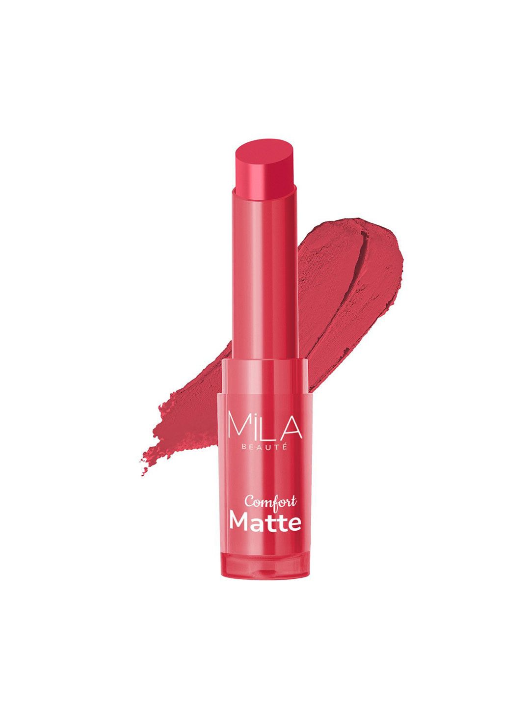 MILA BEAUTE Comfort Matt Long Lasting Lipstick With Jojoba Oil - 3.8 g - Rosy Pink