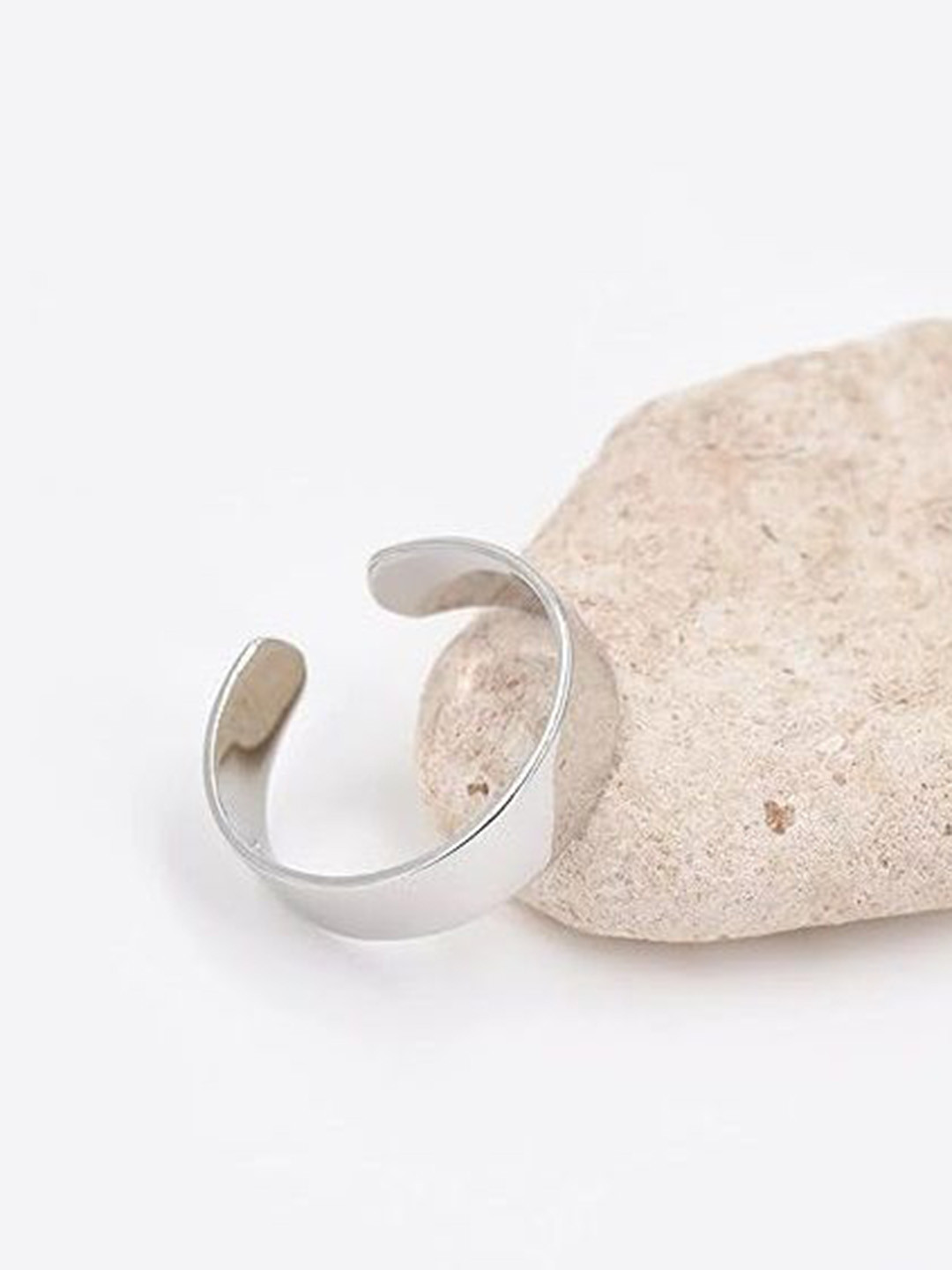 Stylewell Open-Cuff Plain Thin Funky Adjustable Finger Band Ring