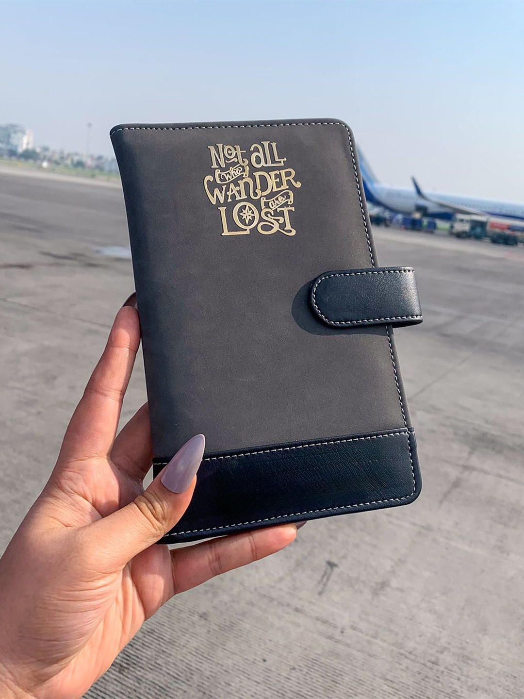 TPC Gifts Men Synthetic Leather Passport Holder with SIM Card Holder Wallets