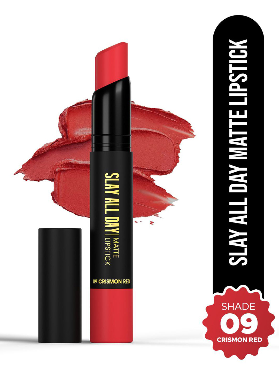 Hilary Rhoda Slay All Day Creamy Matte Lipstick - 2.6 g - Crismon Red 09