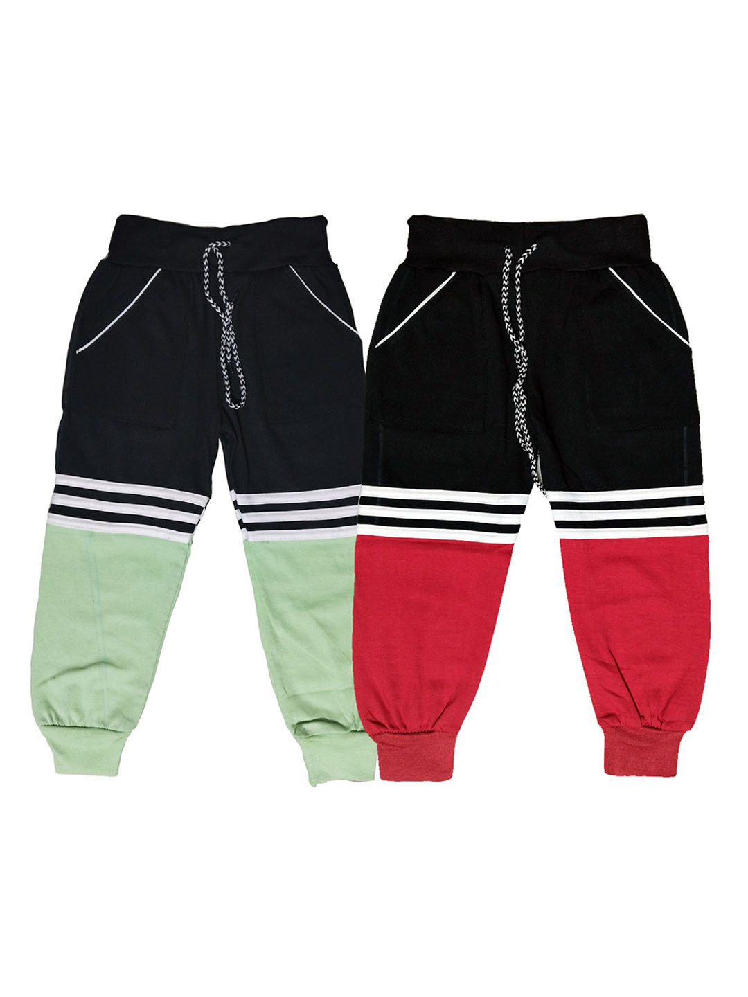 AMNOUR Infants Pack Of 2 Cotton Joggers