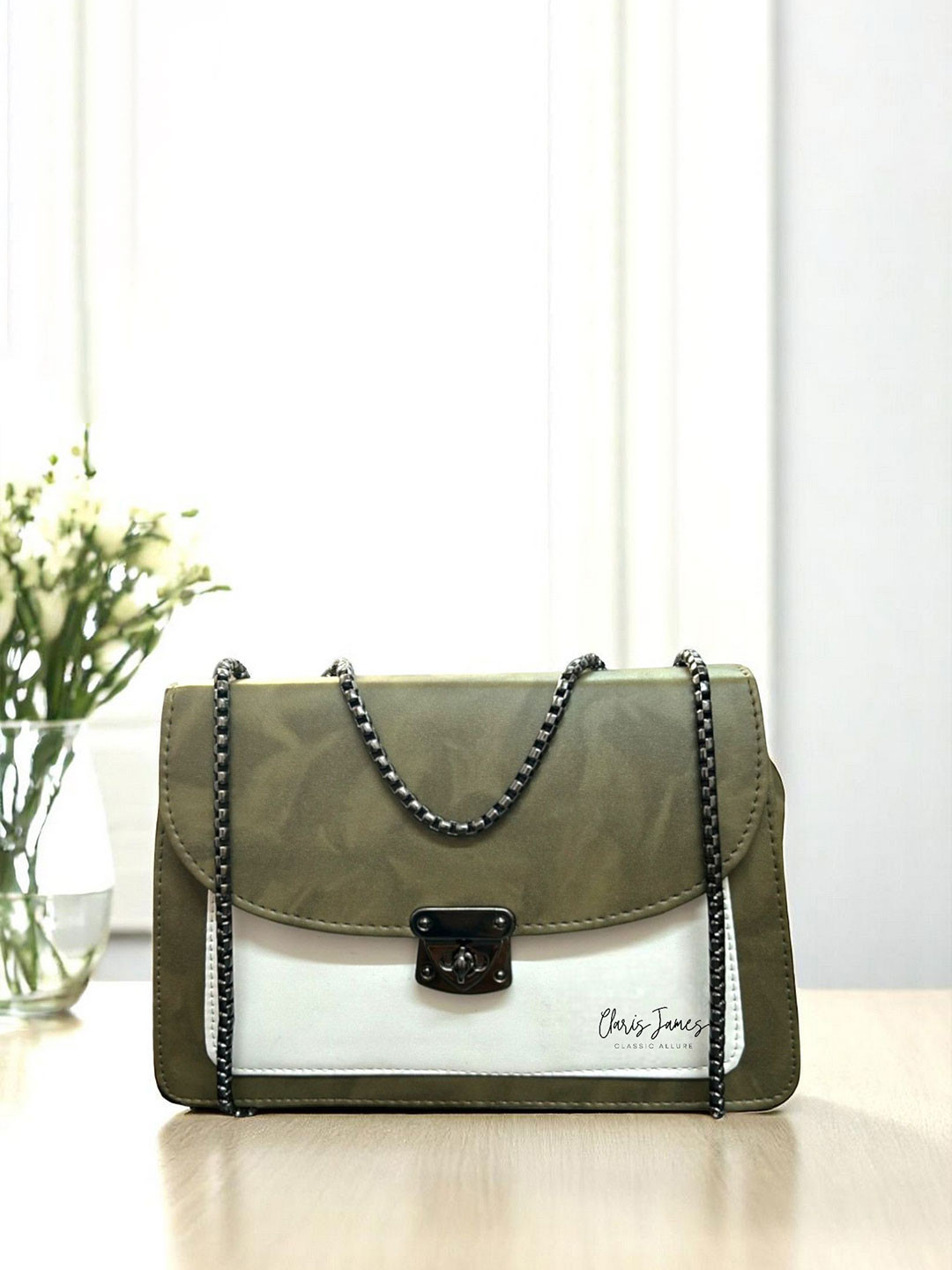 CLARIS JAMES Self Design Cossbody Sling Bag