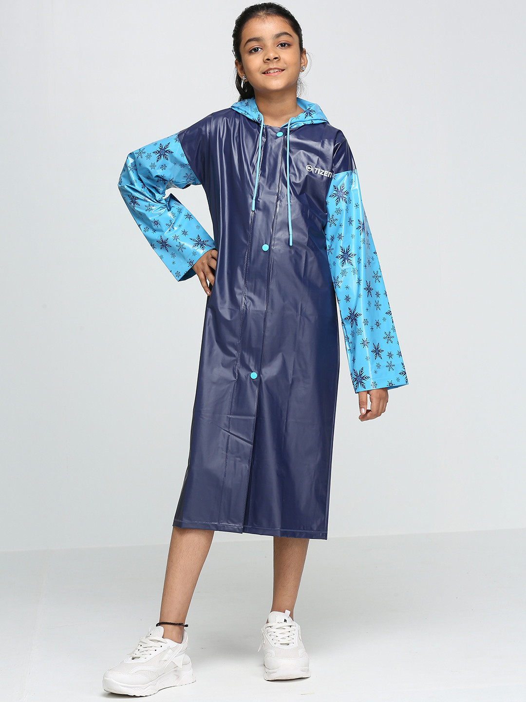 Citizen Unisex Kids Floral & Disney Printed Attached Hood Rain Suit