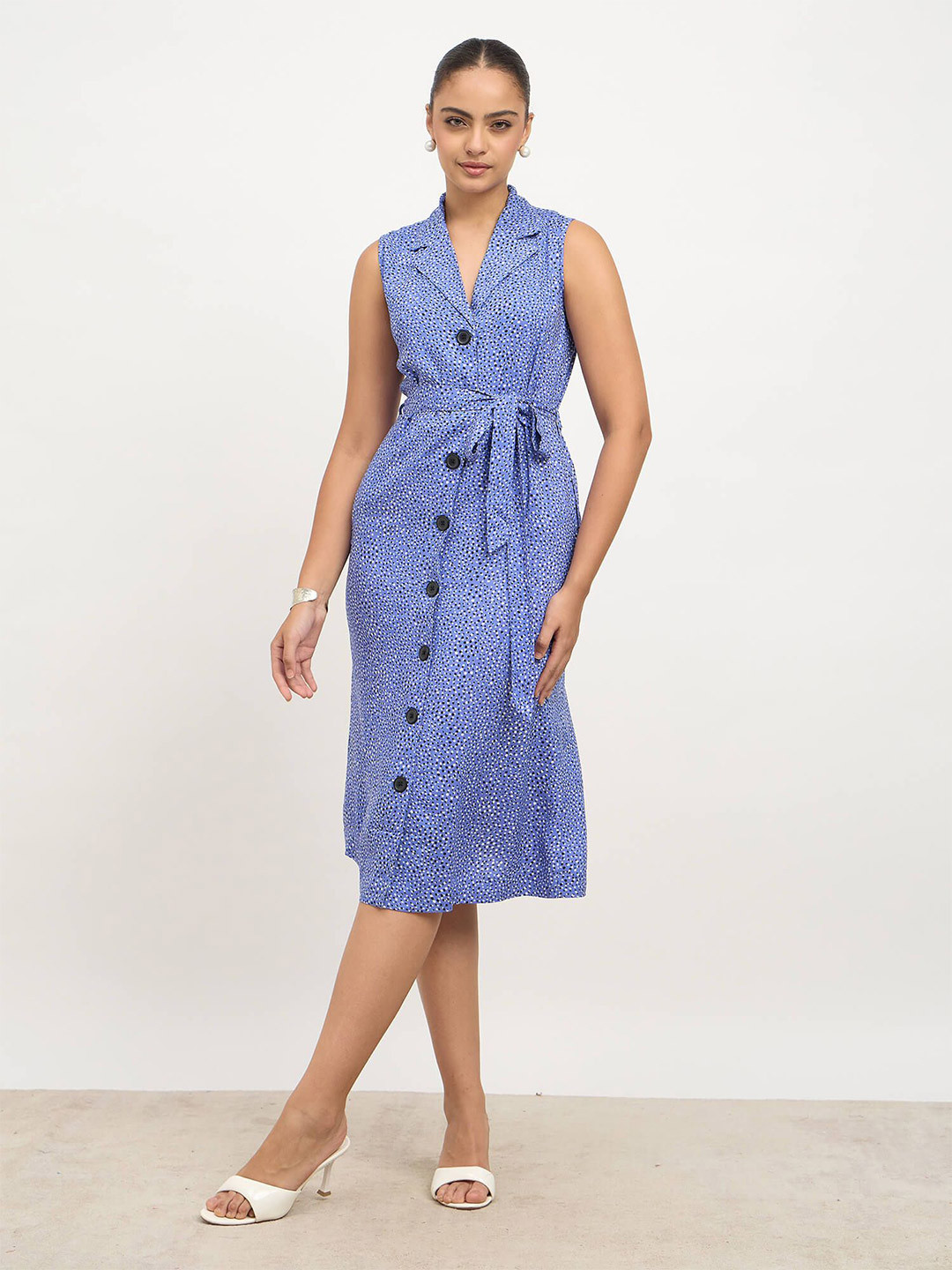 SALT ATTIRE Crepe A-Line Dress