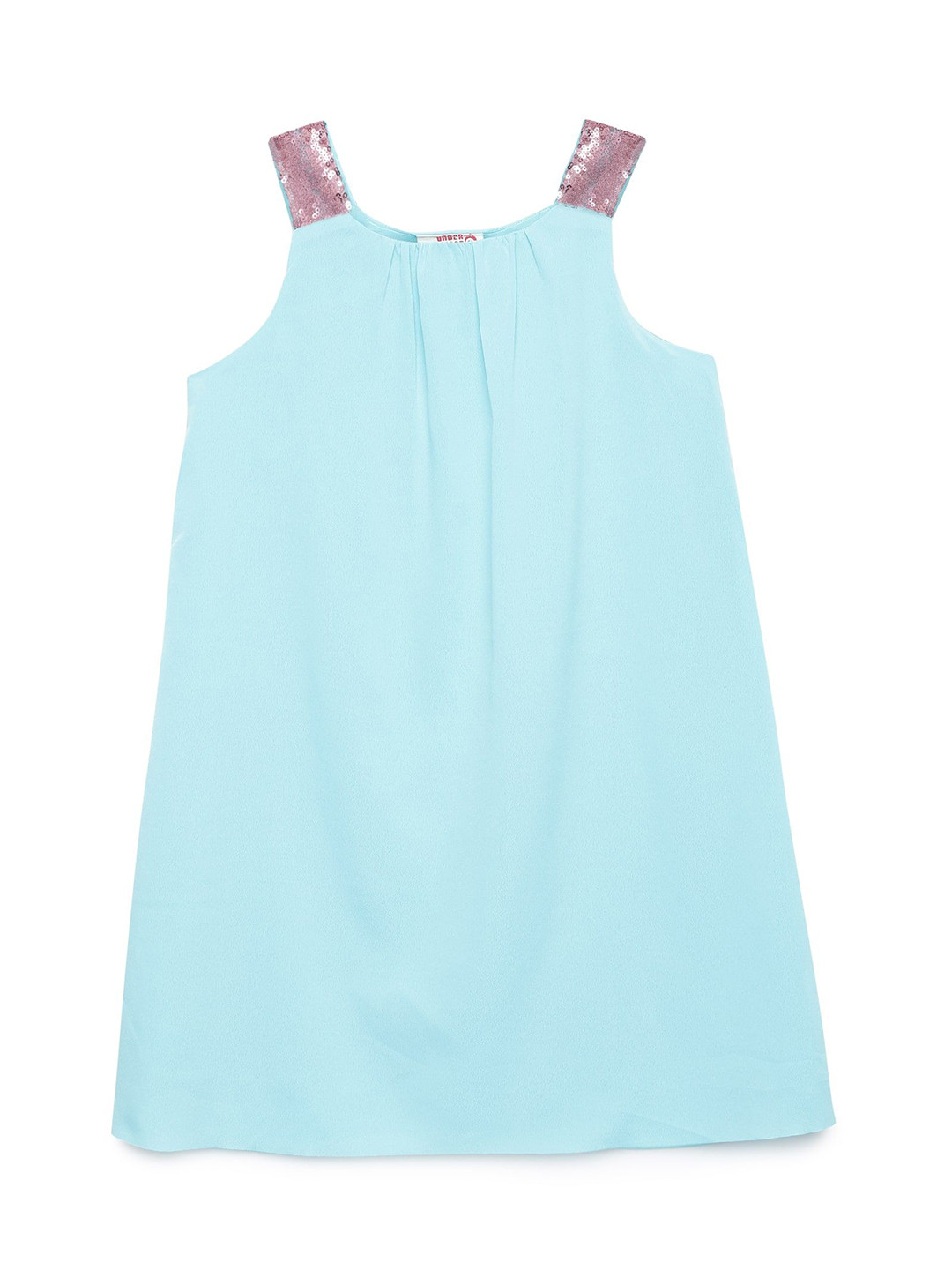 UNDER FOURTEEN ONLY Kids-Girls Chiffon A-Line Knee Length Dress