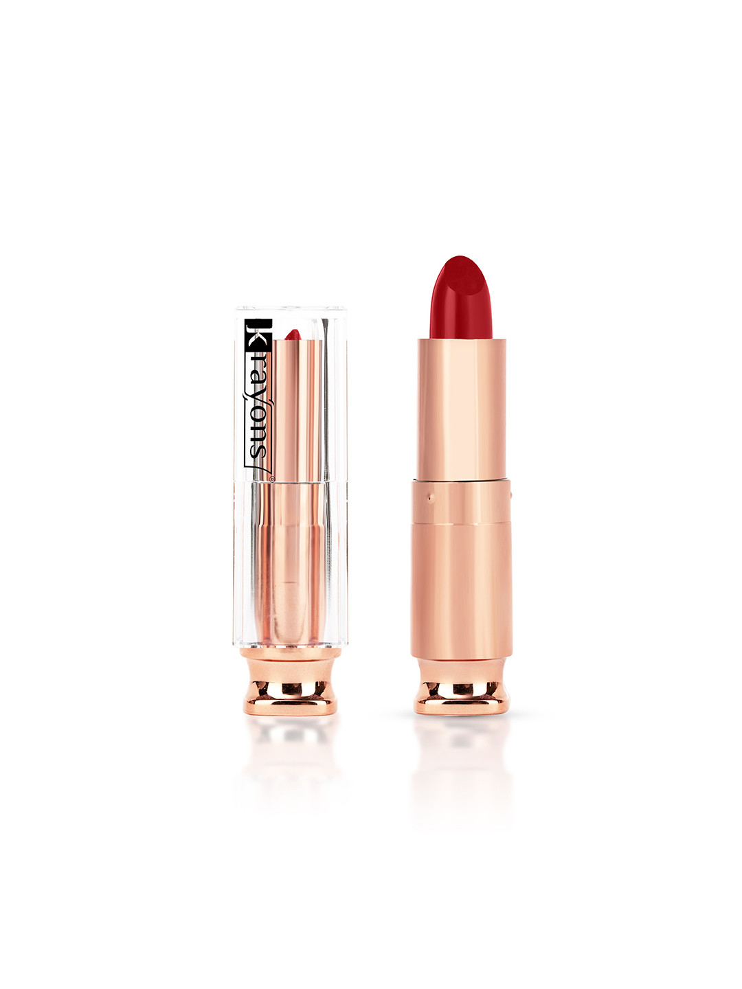 krayons Classy Long Stay Matte Lipstick- 3.5 g- Orange Spark