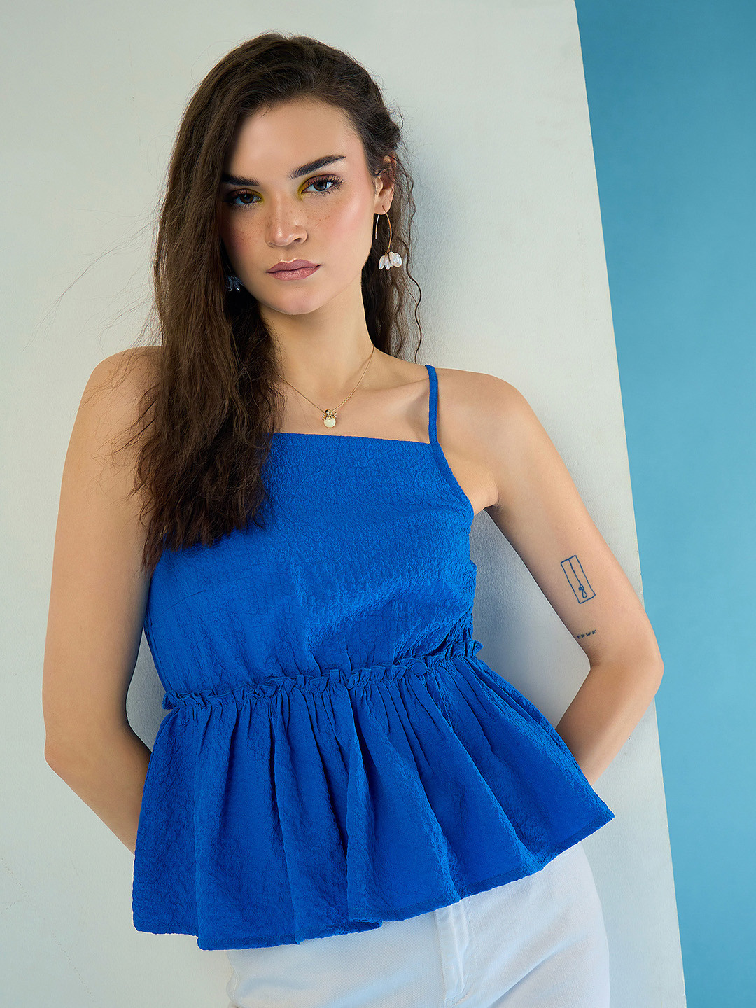 CORSICA Seersucker Top