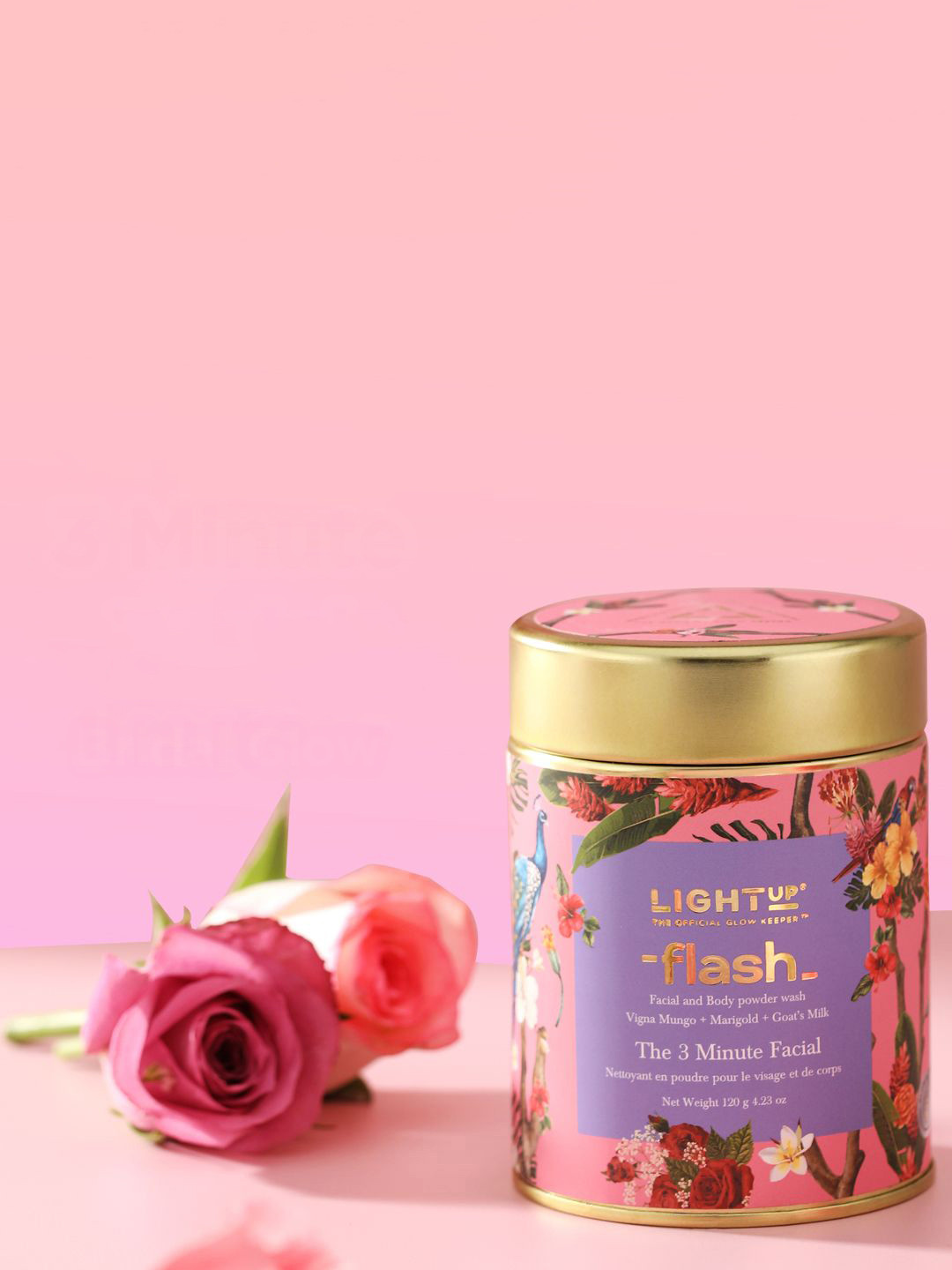 LIGHT UP  Flash Face & Body Ubtan Skin Brightening - 120 g