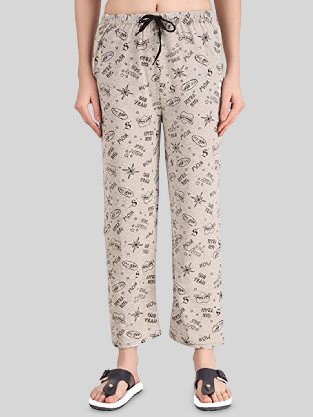 FIT N FAME Women Printed Lounge Pyjama Pants