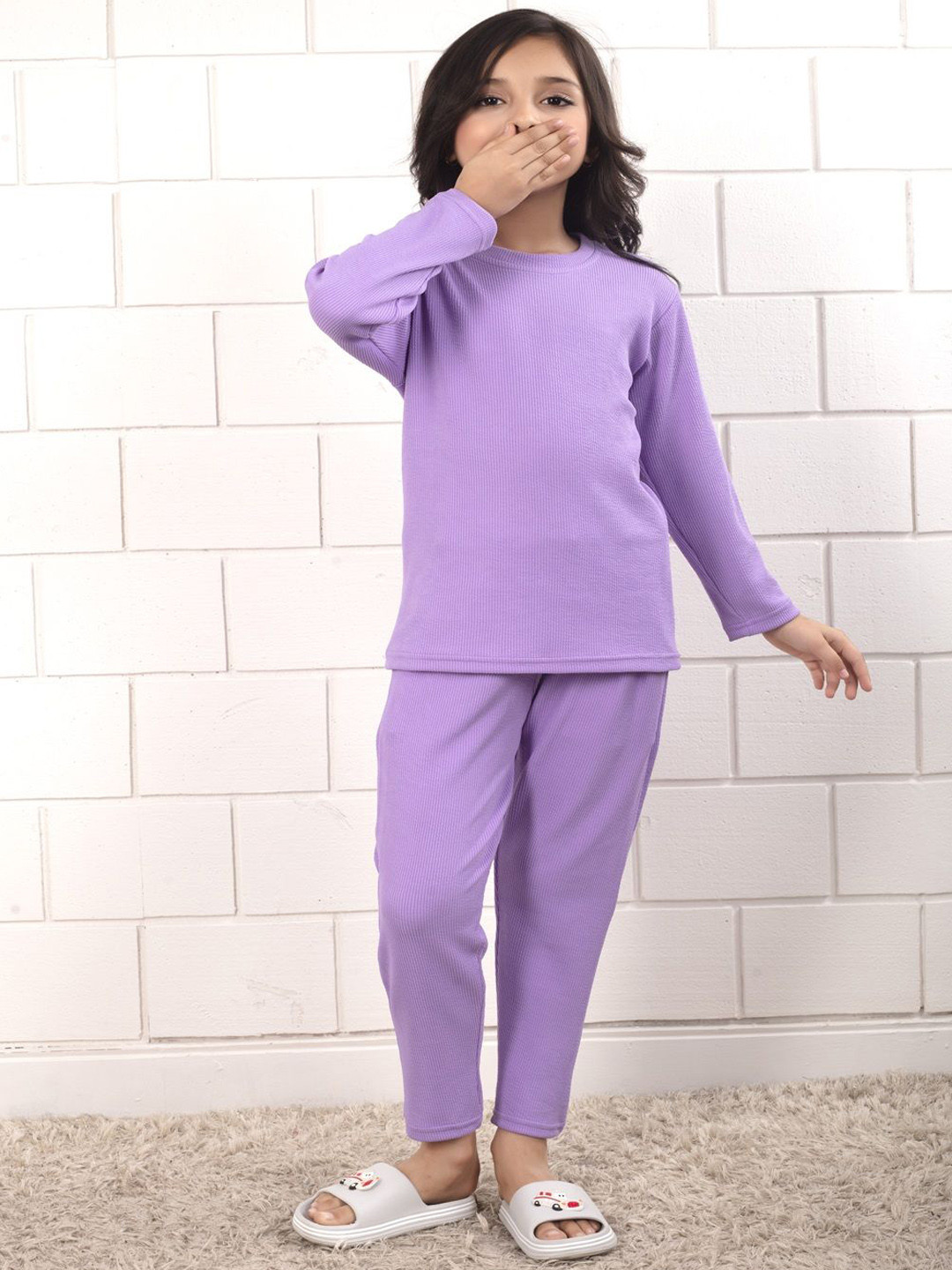 BAESD Kids Solid T-Shirt Pyjama Night suit
