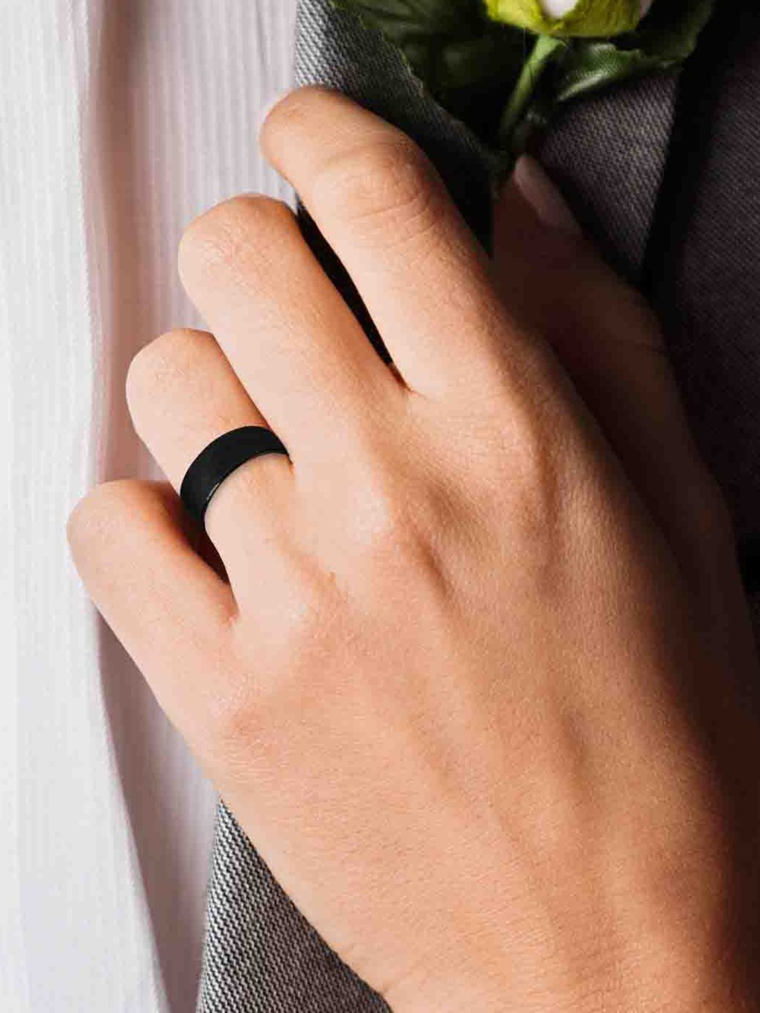 Uniqon Adjustable Open-Cuff Plain Thin Funky Thumb Toe Knuckle Finger Band Ring